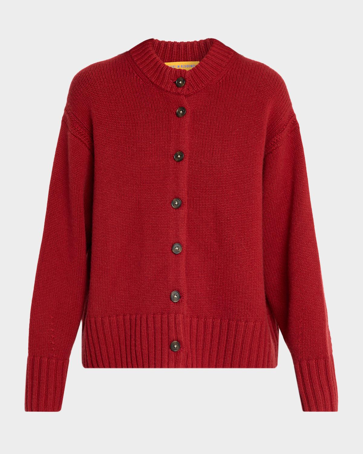 Guest in Residence Cozy Cashmere Crewneck Cardigan