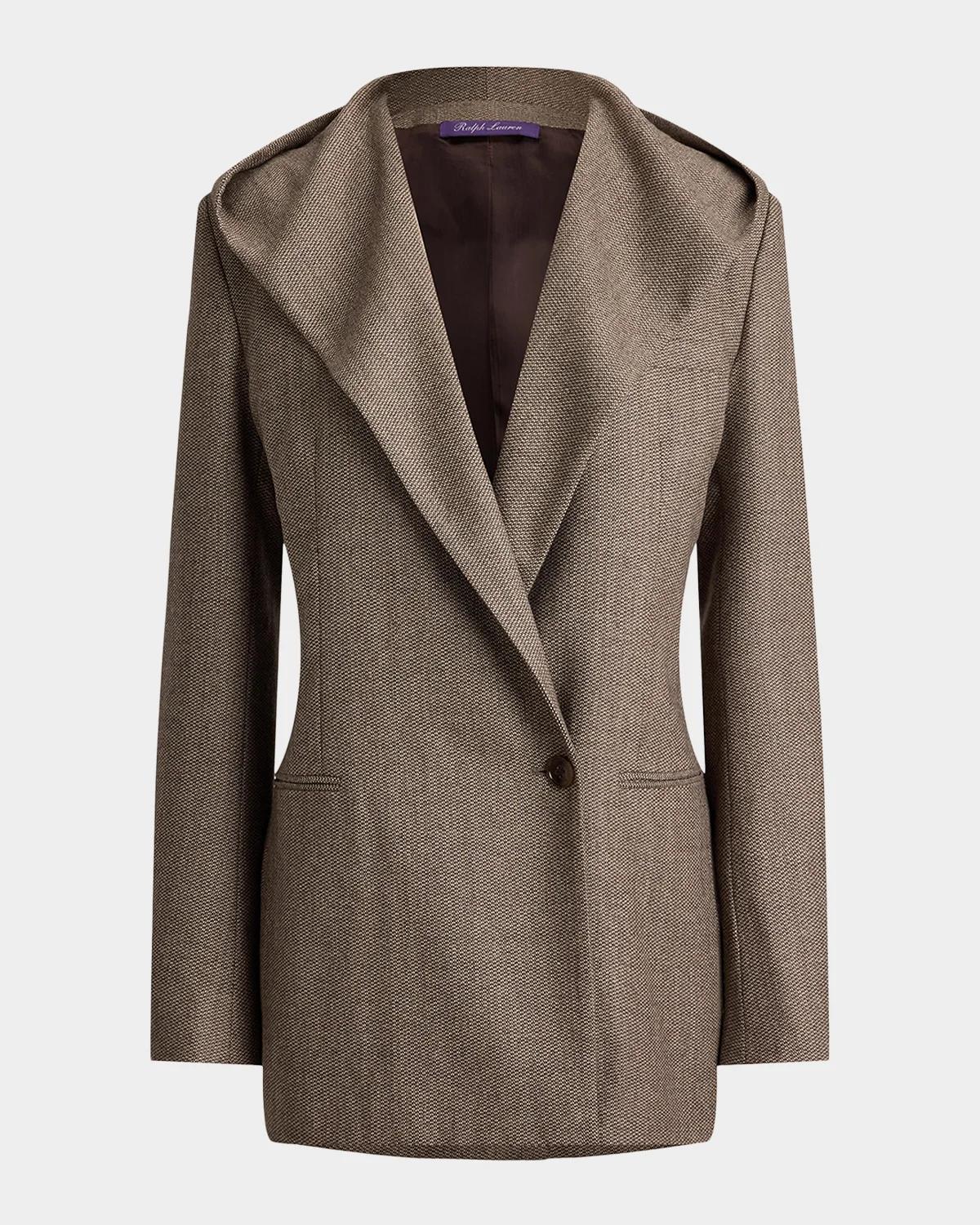 Ralph Lauren Collection Stassie Birdseye Tweed Jacket