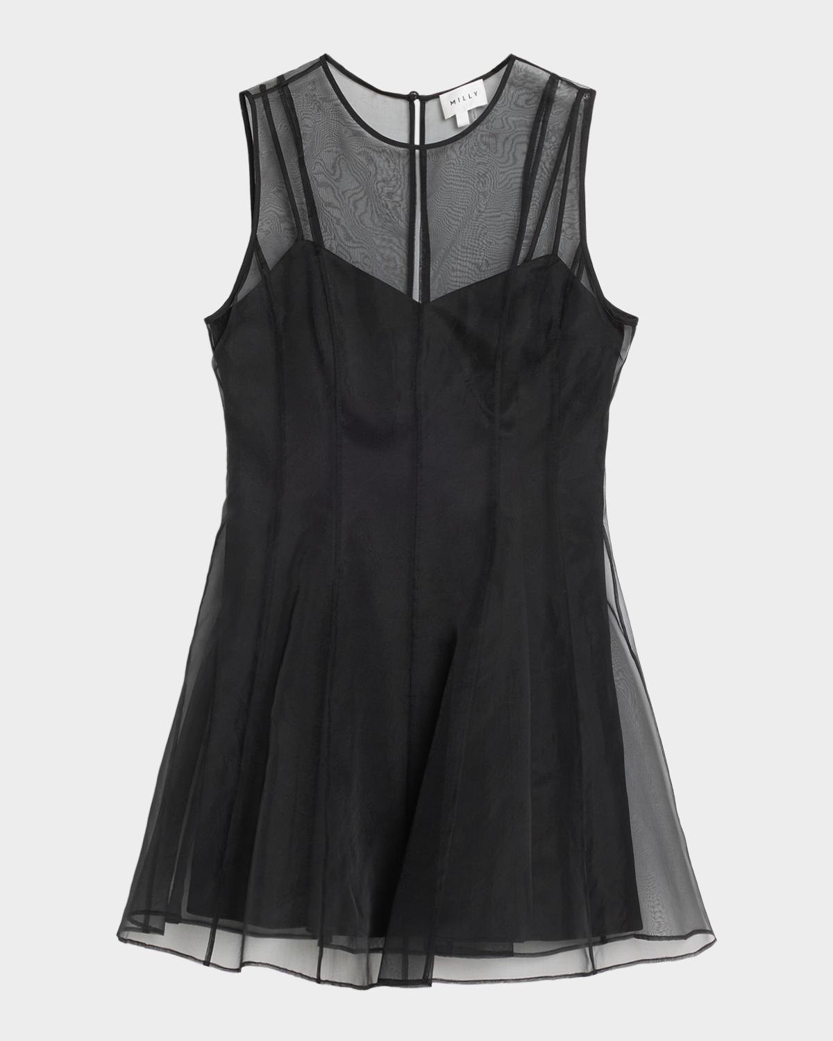 Milly Ophelia Organza Mini Dress