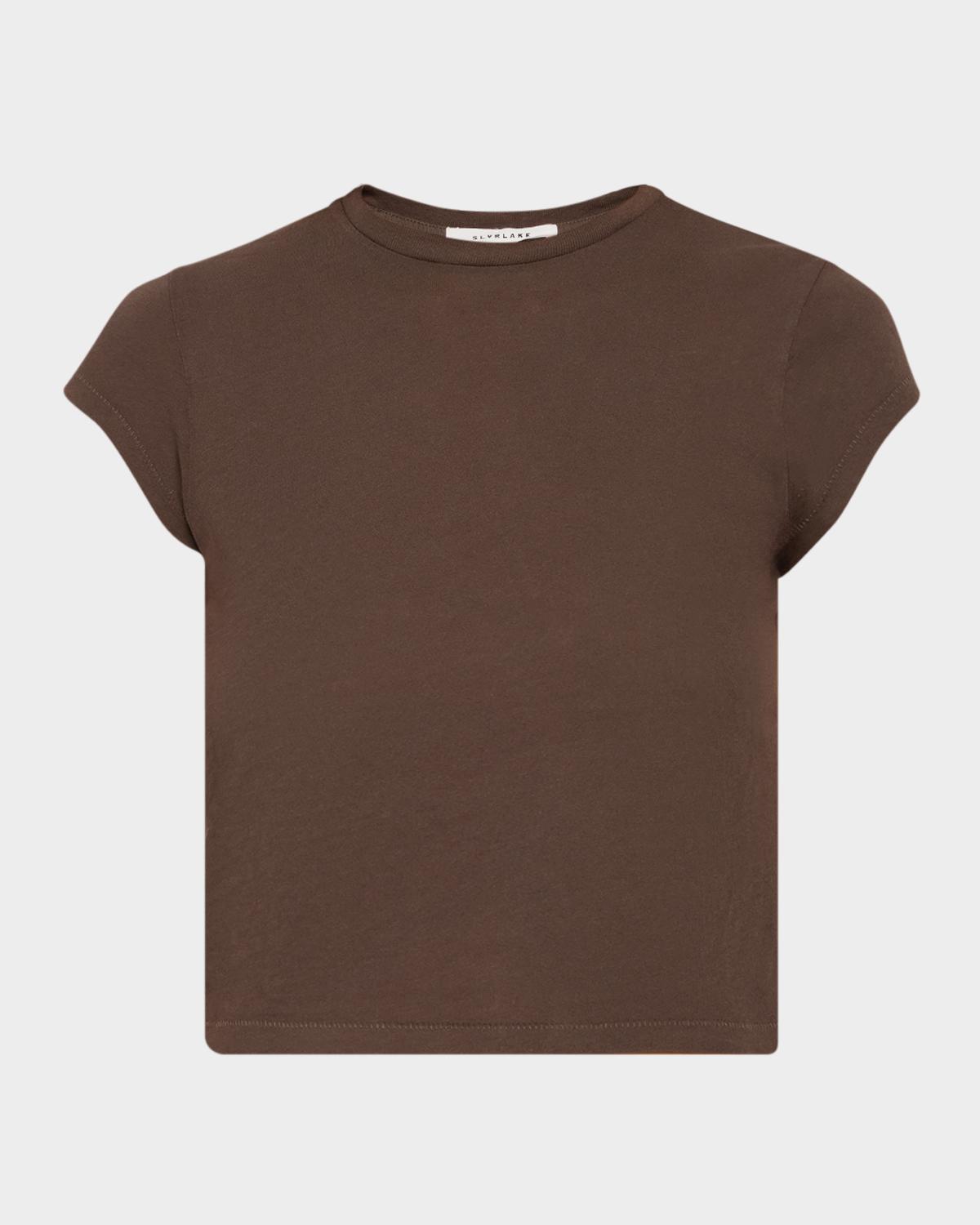 SLVRLAKE Cap-Sleeve Cotton T-Shirt