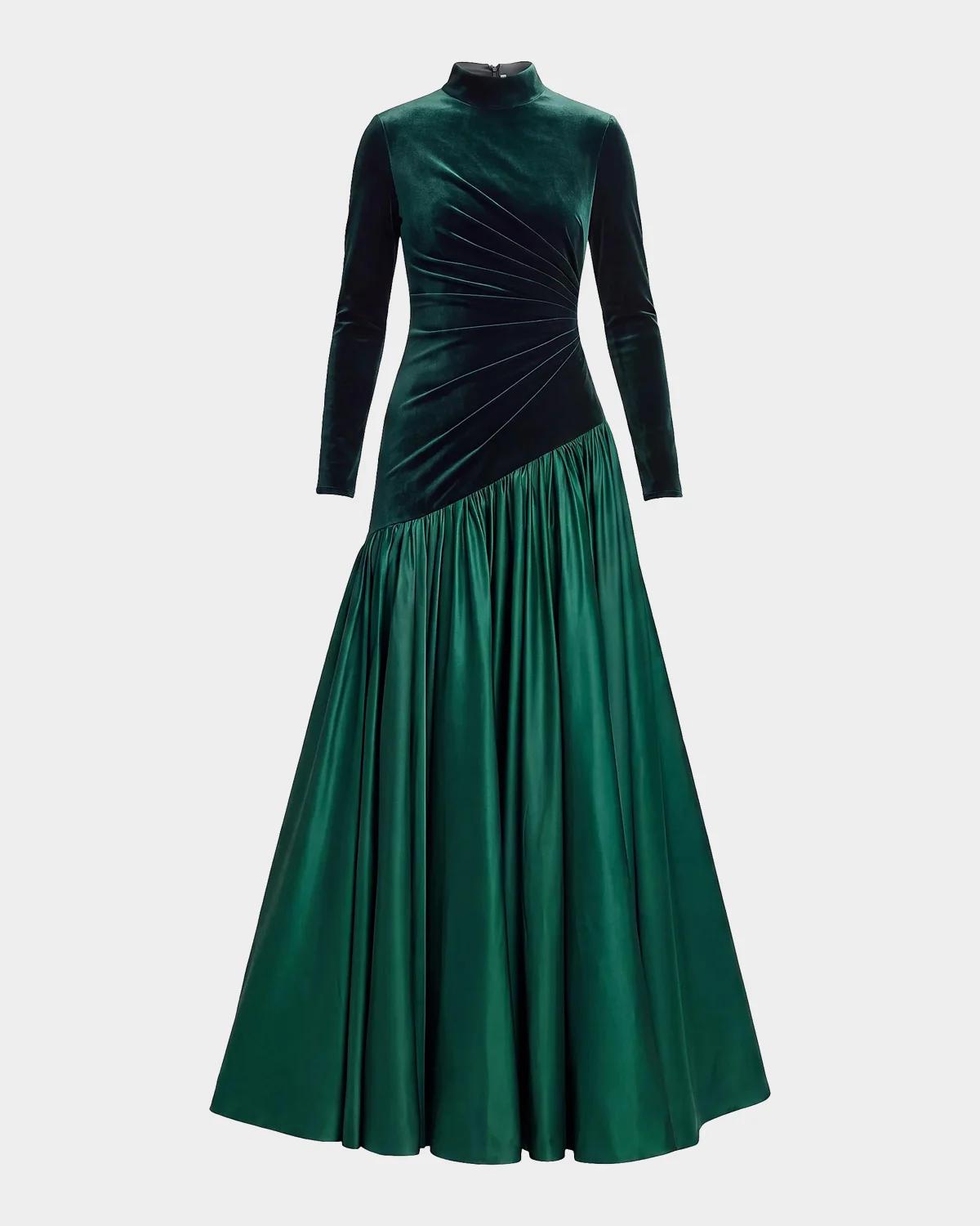 Mac Duggal Little Girl & Apos;s & Girl & Apos;s Bouclé Short-sleeve Minidress In Emerald