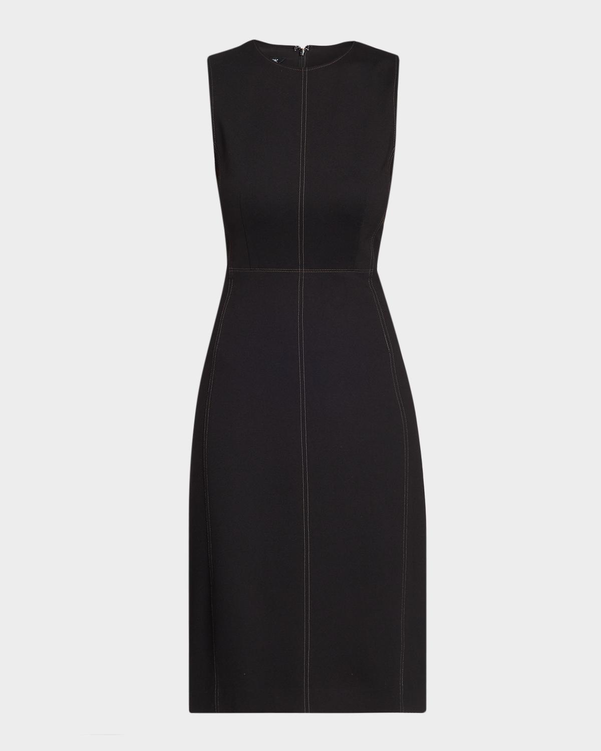 Misook LuxeStretch Contrast Stitch Sheath Dress