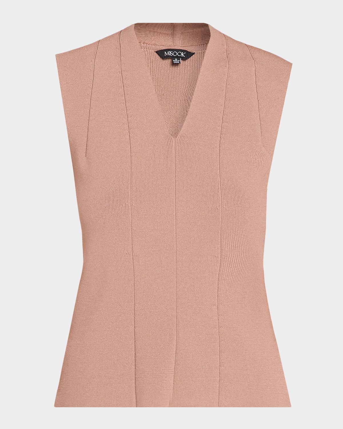 Misook Princess Seam V-Neck Tank Top