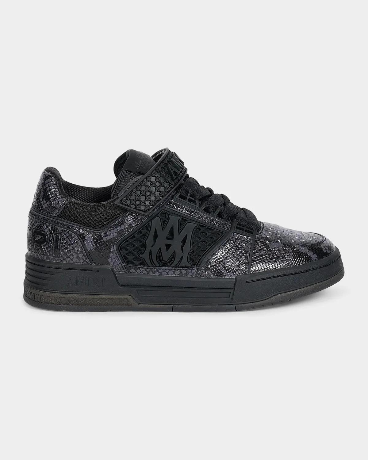 Amiri Printed Python Skel Low-Top Sneakers