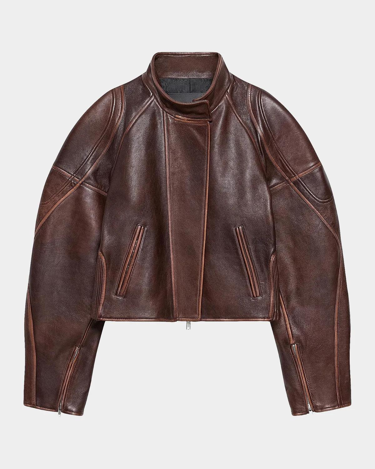 Helmut Lang Leather Saddle Jacket