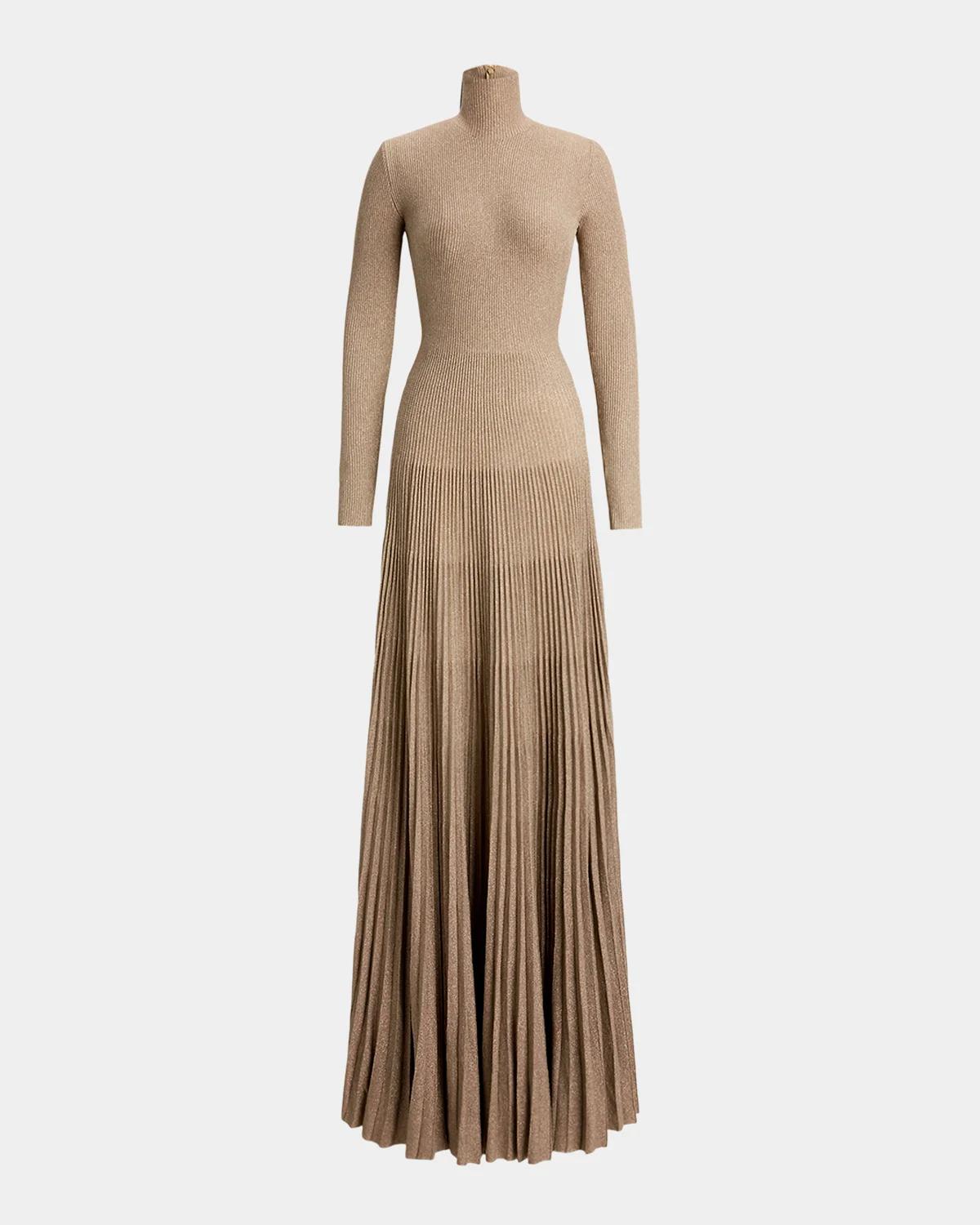 Ralph Lauren Collection Turtleneck Sweater Evening Dress