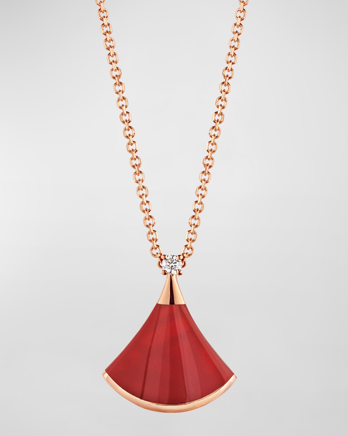 Carnelian Triangle Shape Stone Crystal Choker Necklace in Gold Or Silver