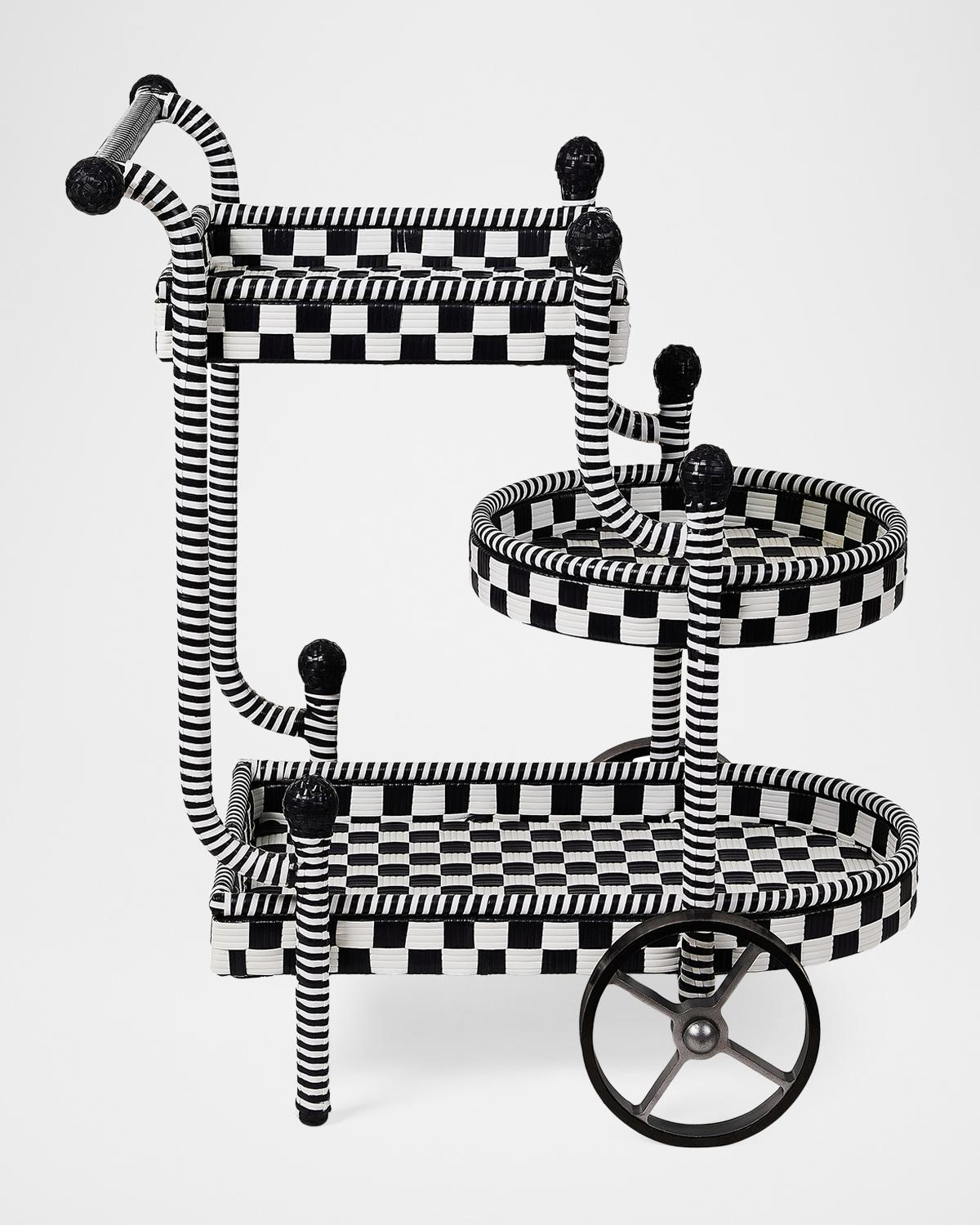Gambit Check Outdoor Bar Cart