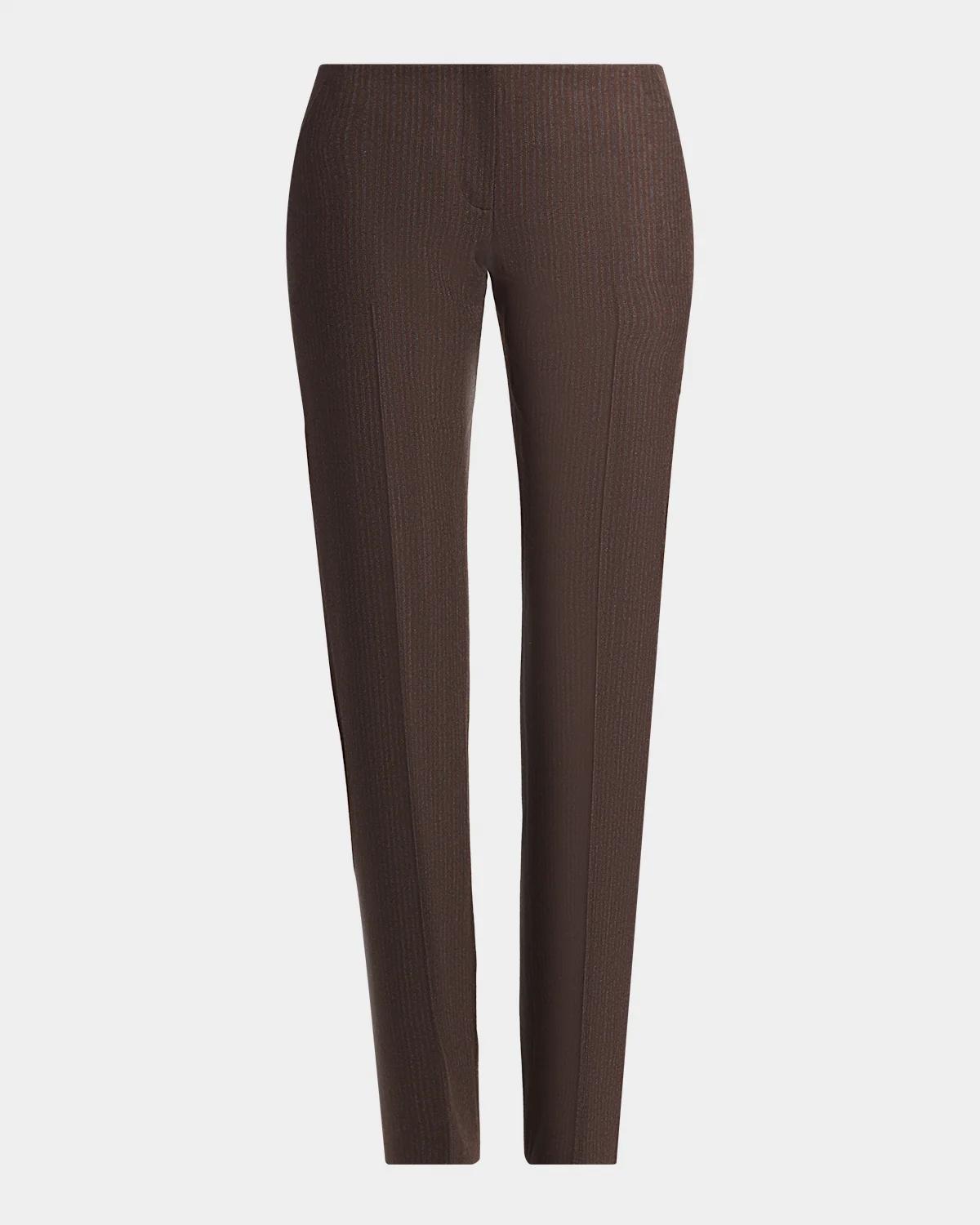 McQueen Crop Wool Cigarette Trousers
