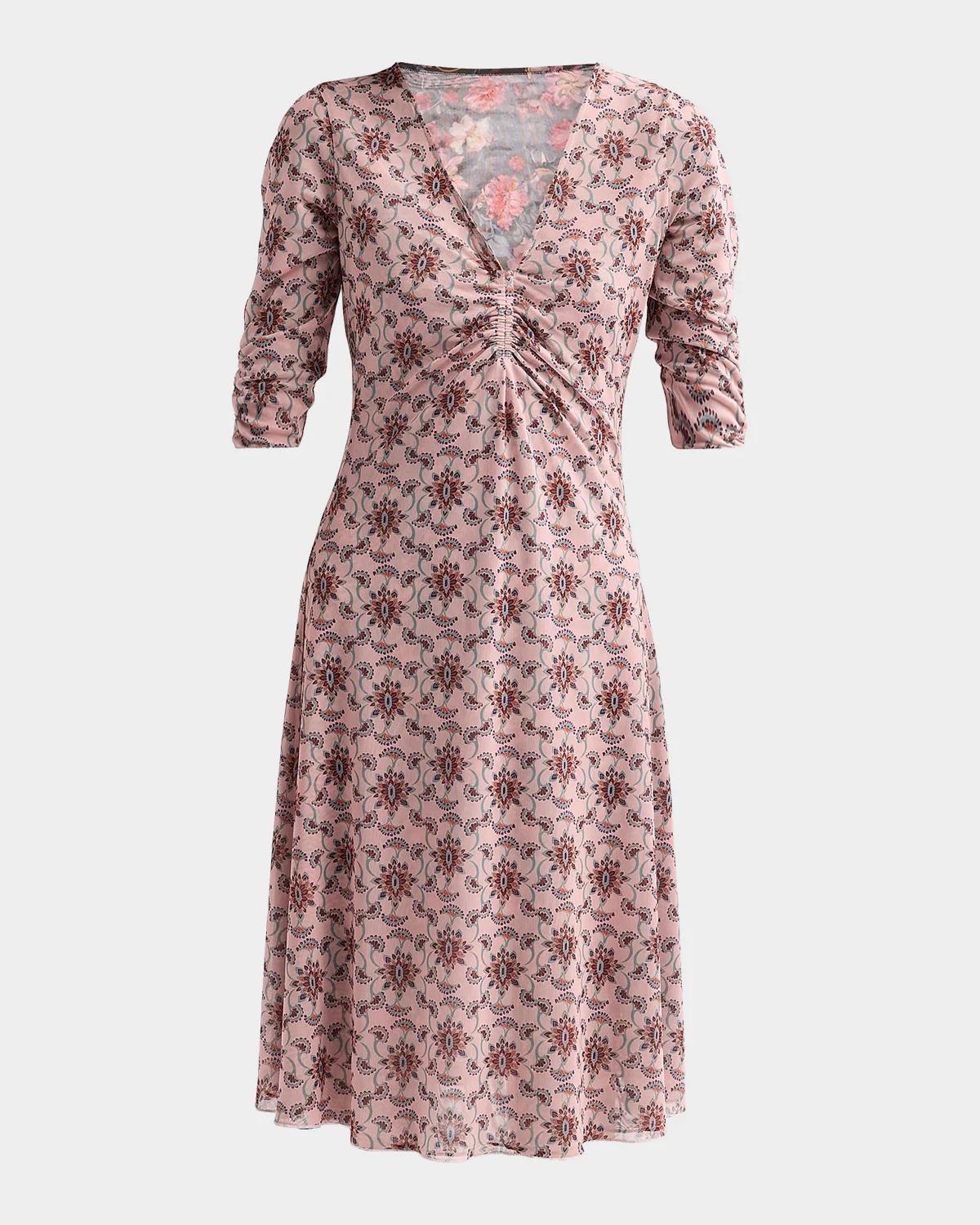 Johnny Was Lizzeth Reversible Floral-Print Dress