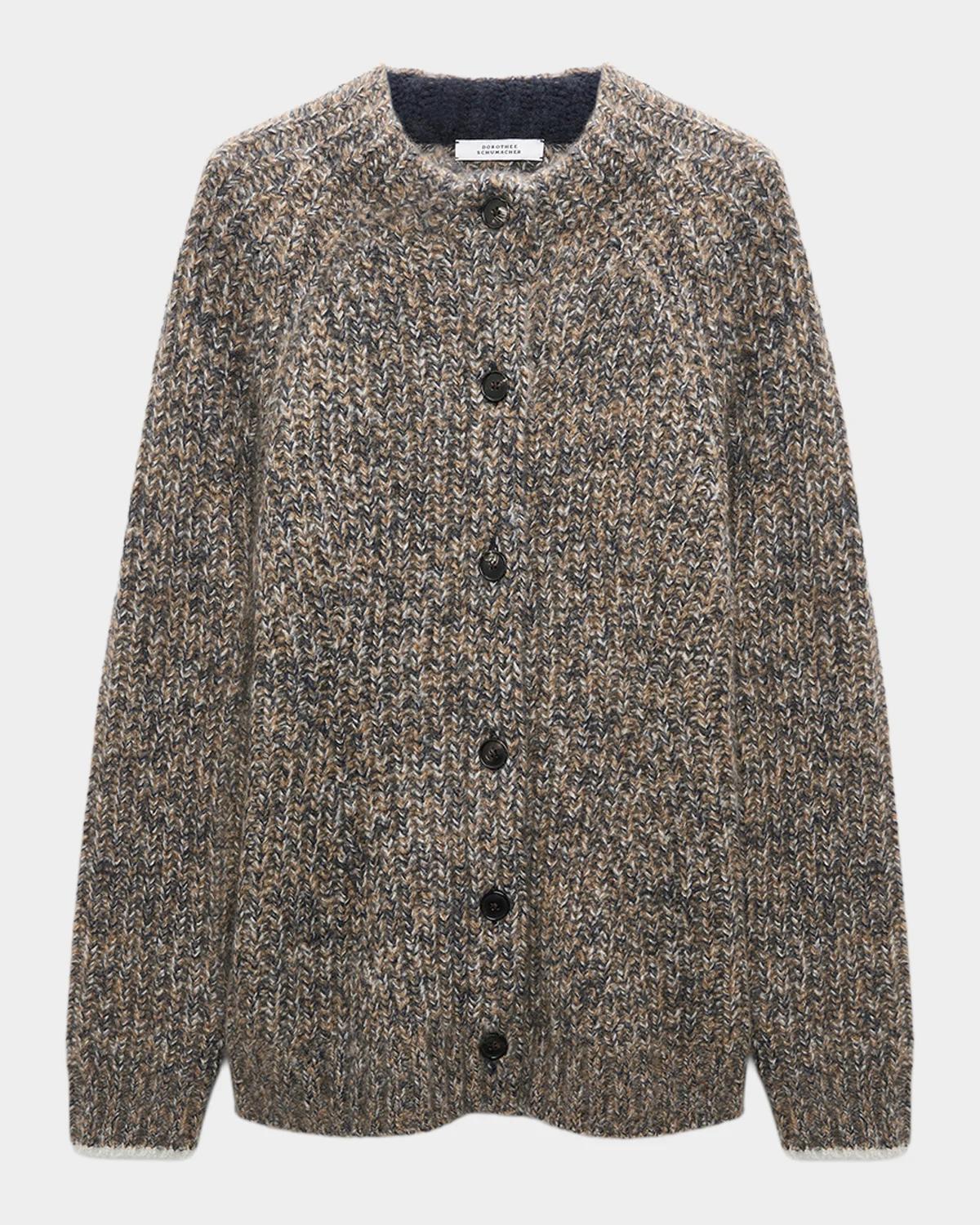 Dorothee Schumacher Luxury Love Marled Cashmere Cardigan