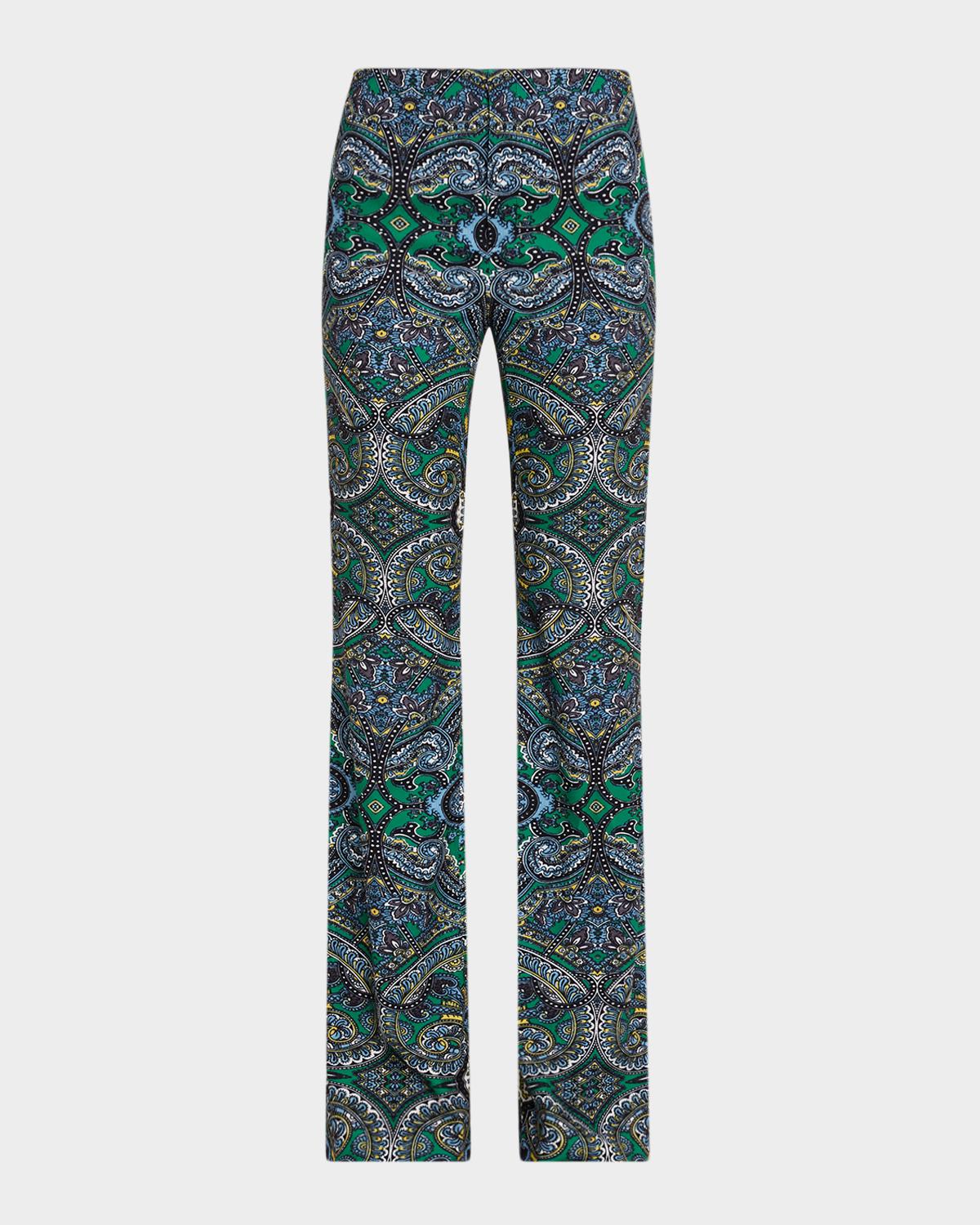 ALICE + OLIVIA Teeny Paisley Flare Pants