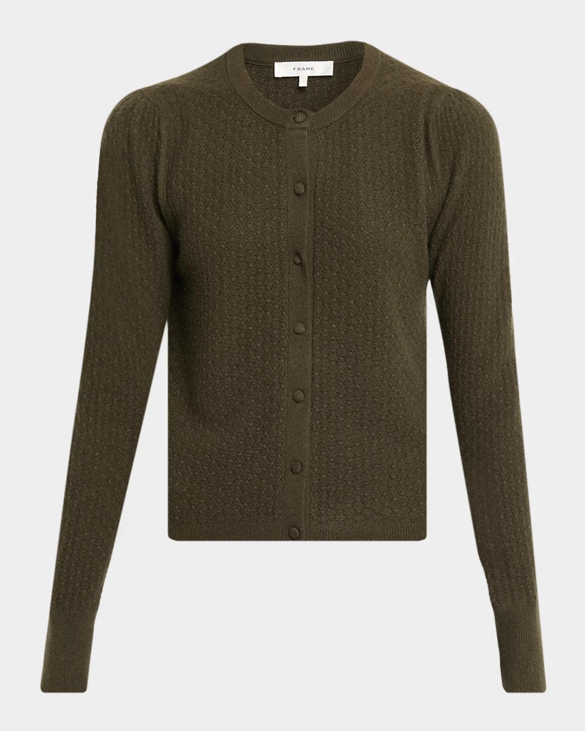 FRAME The Honeycomb Cashmere Cardigan