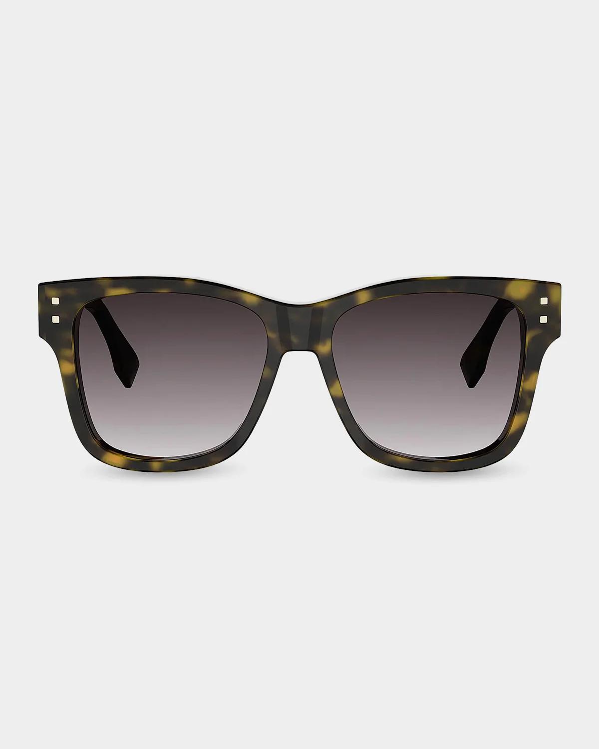 Fendi Fold 55MM Square Sunglasses