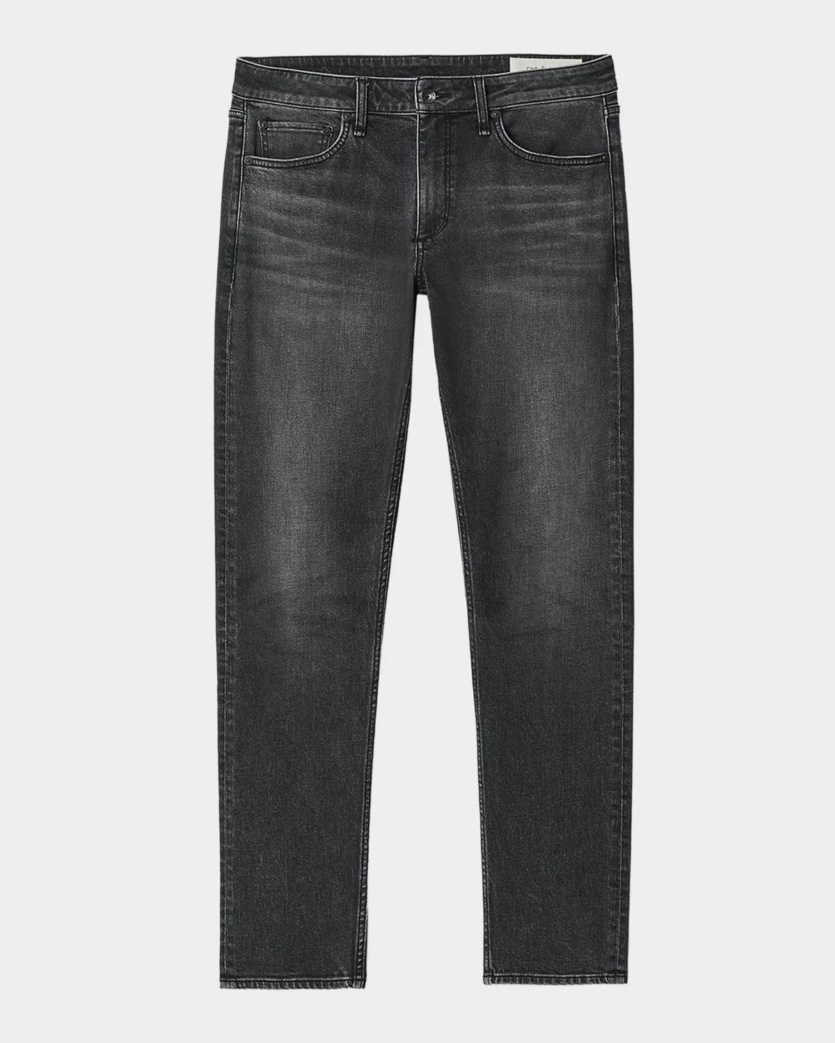 Men & apos;s Faded Wash Whiskered Jeans