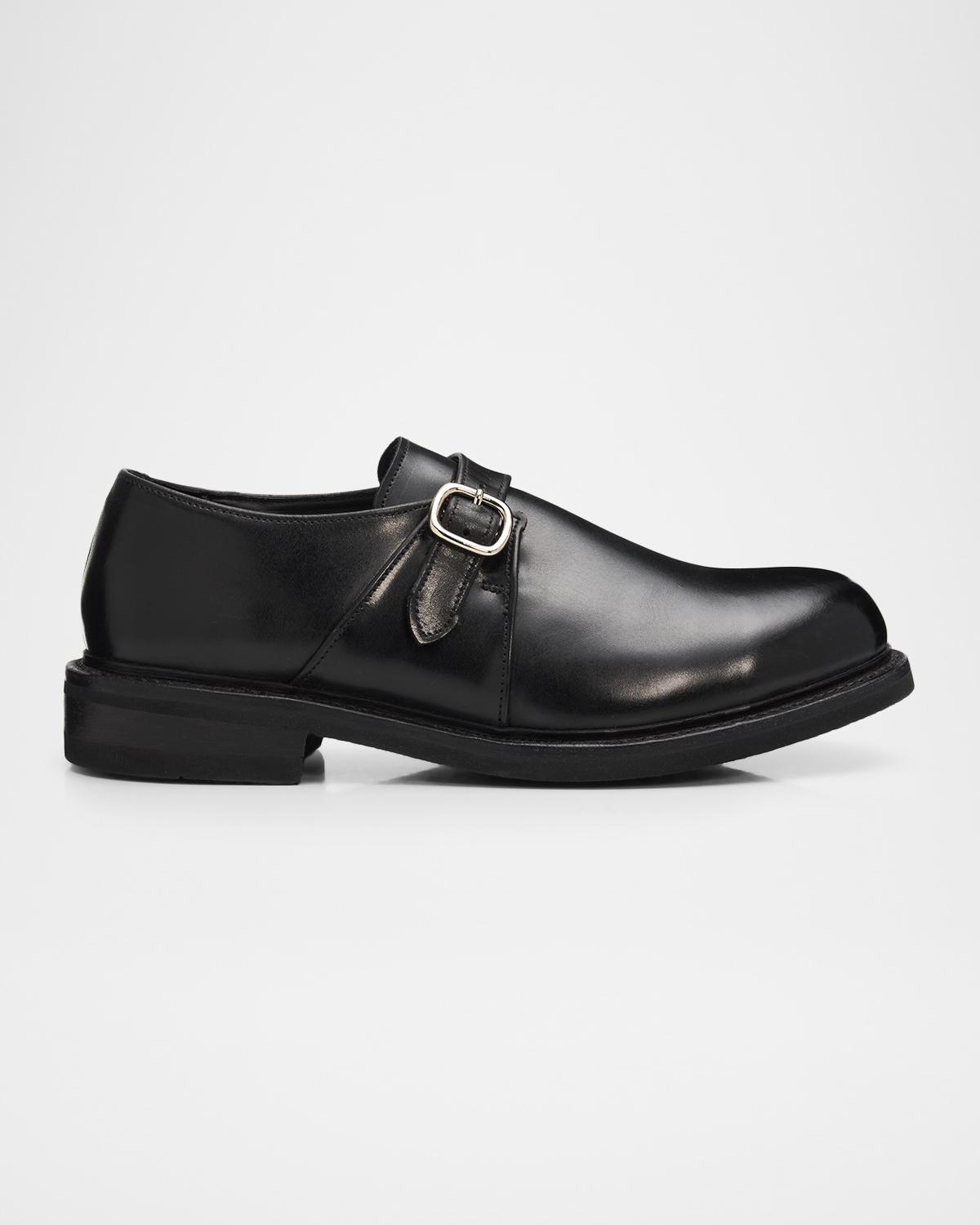 Allen Edmonds Men & Apos;s Leather Monk Strap Shoes In Black