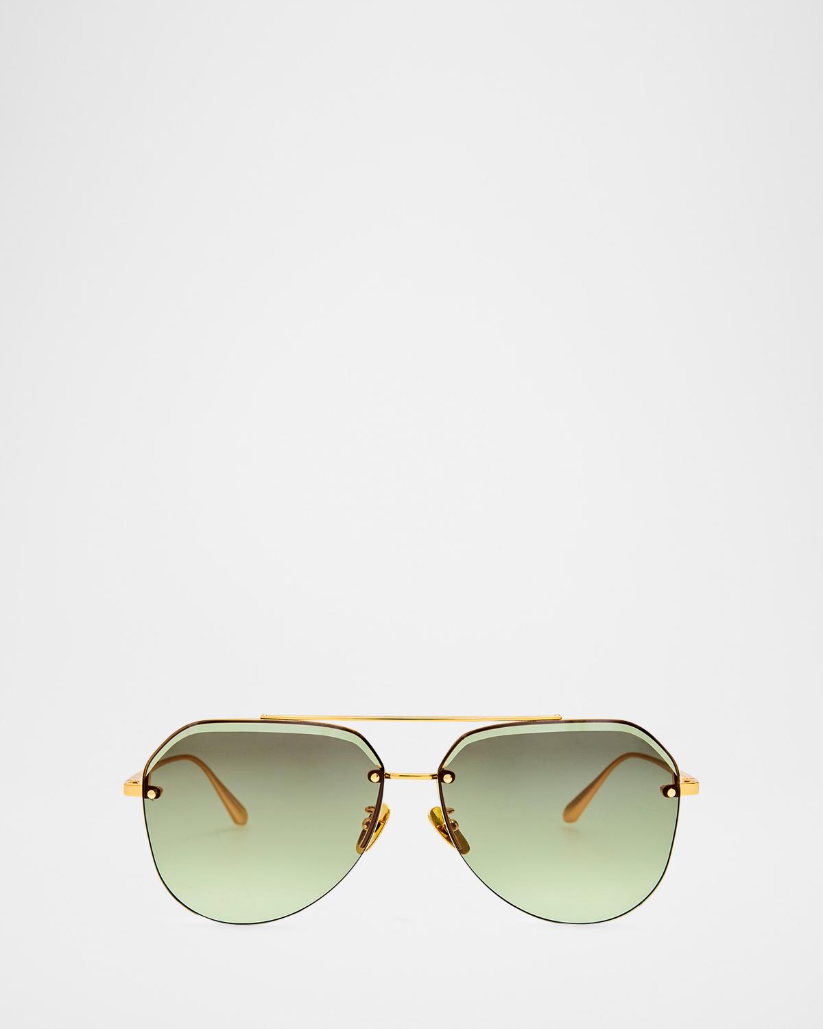 LINDA FARROW Quynh 63MM Aviator Sunglasses