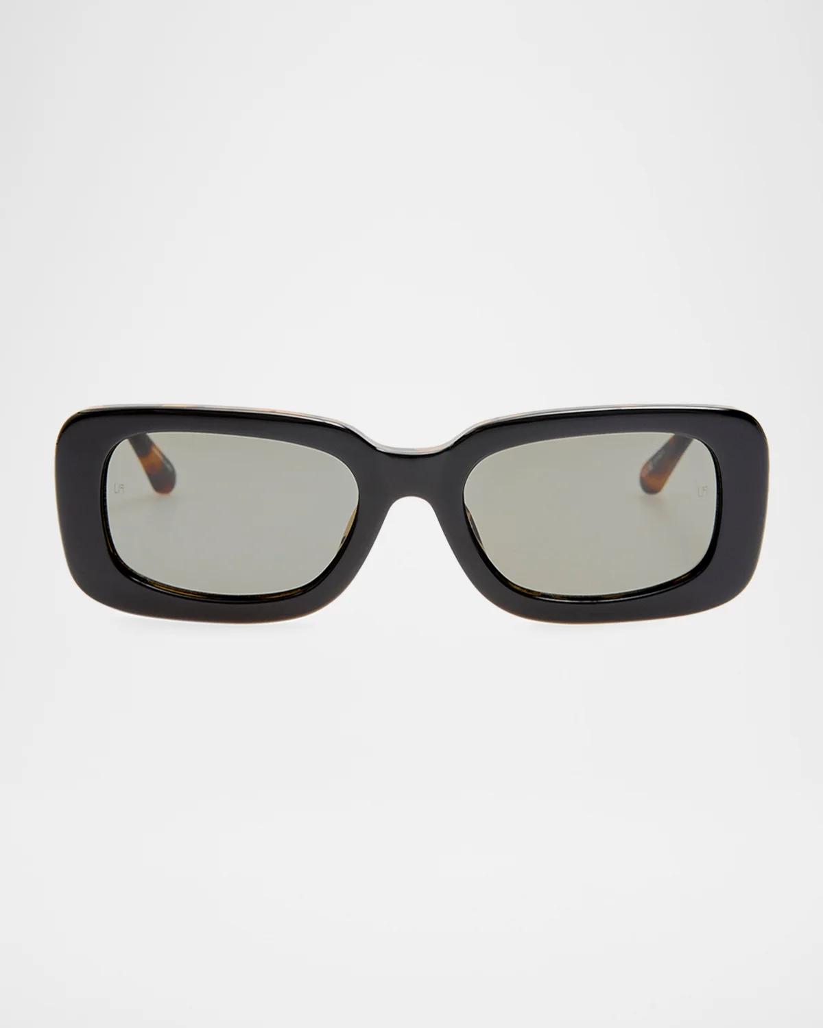 LINDA FARROW Belle 54MM Rectangular Sunglasses
