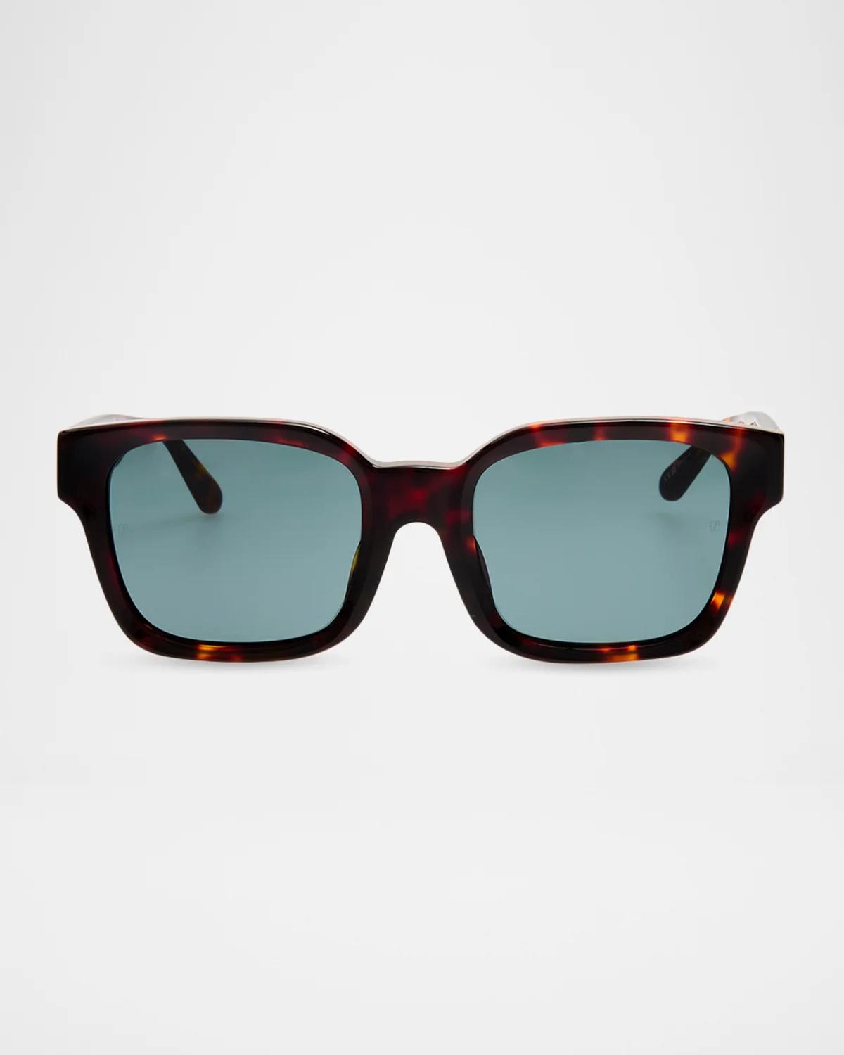 LINDA FARROW Nathan 55MM Square Sunglasses