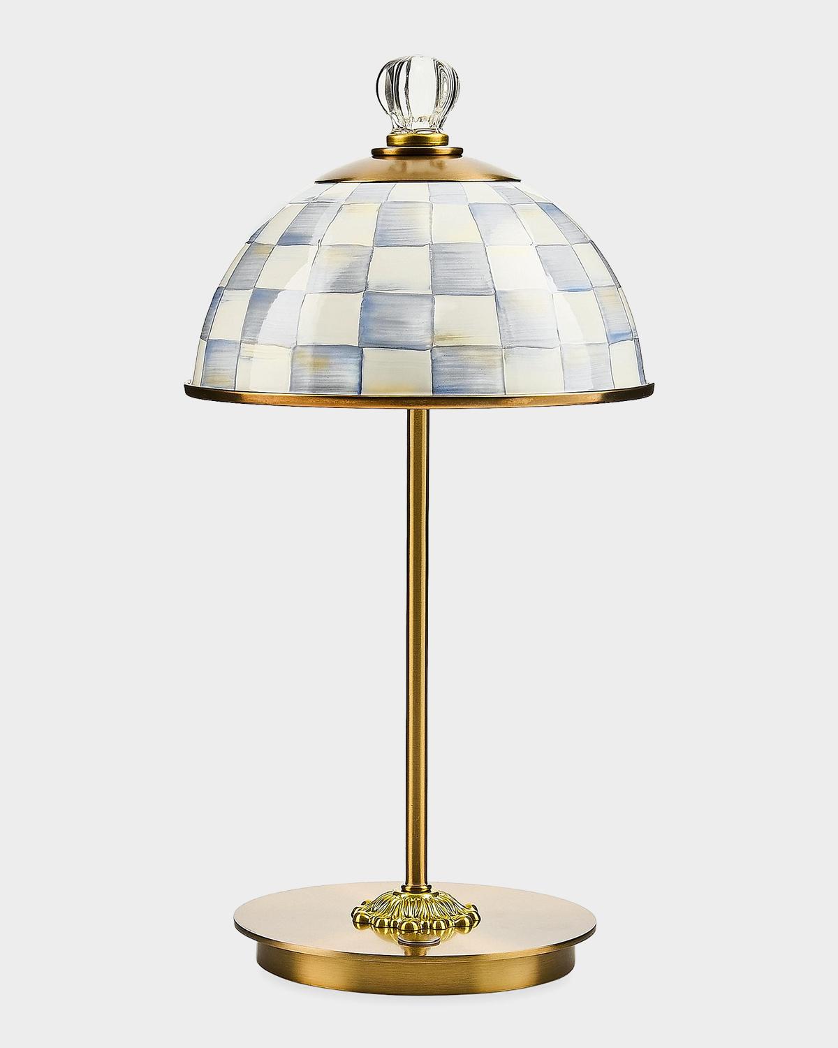 Sterling Check Rechargeable Dome Table Lamp