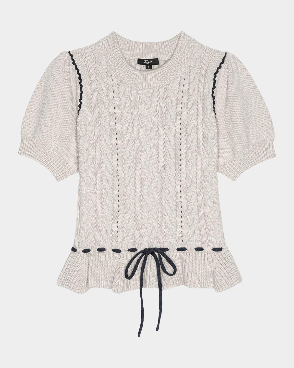 Rails Chandri Drawstring Peplum Sweater