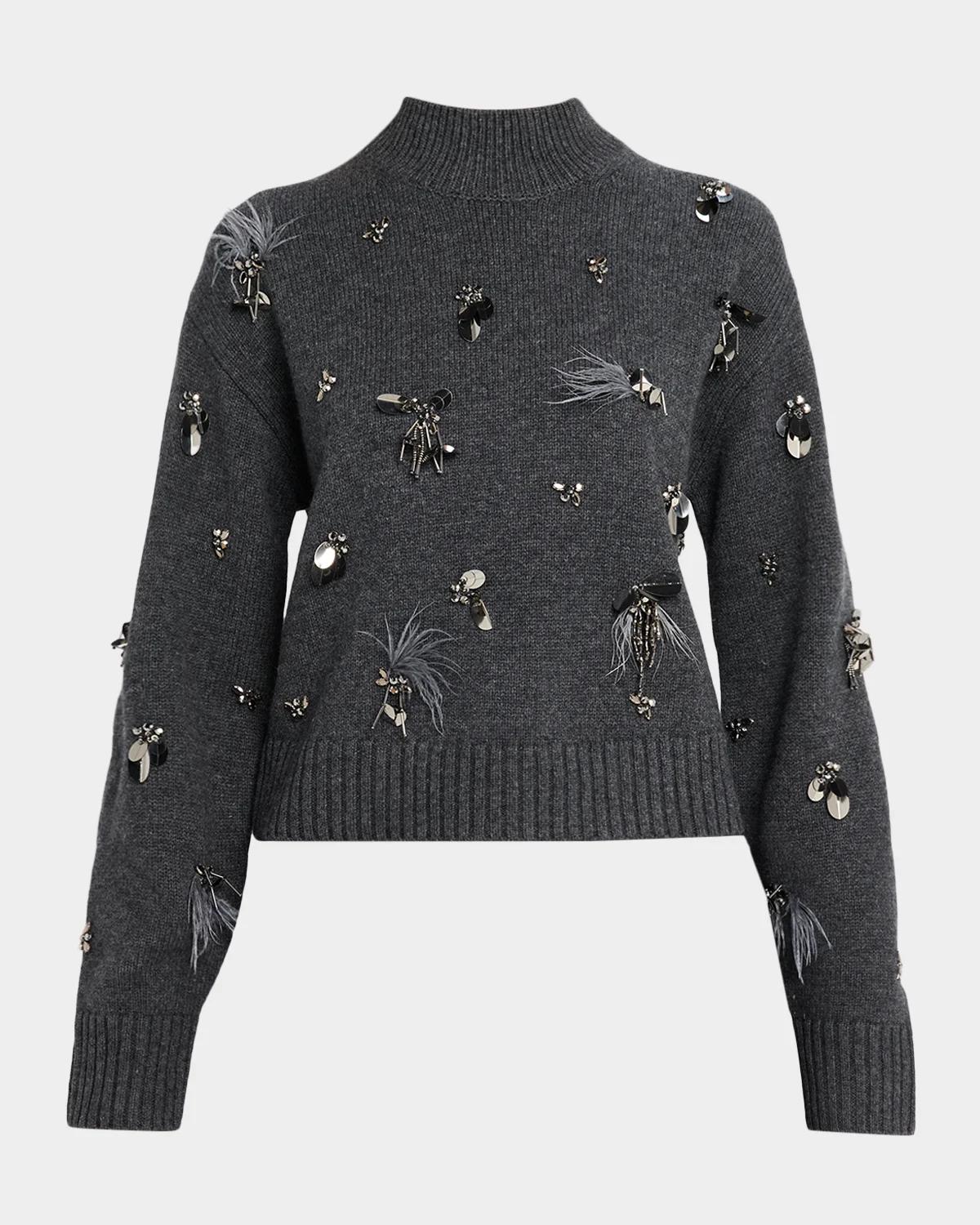 SIMKHAI Gabriette Embellished Sweater