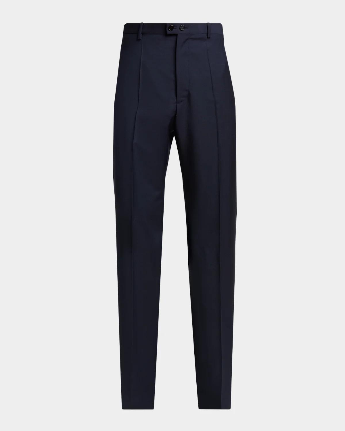 Jil Sander Men's Wool Blend Wide-Leg Trousers