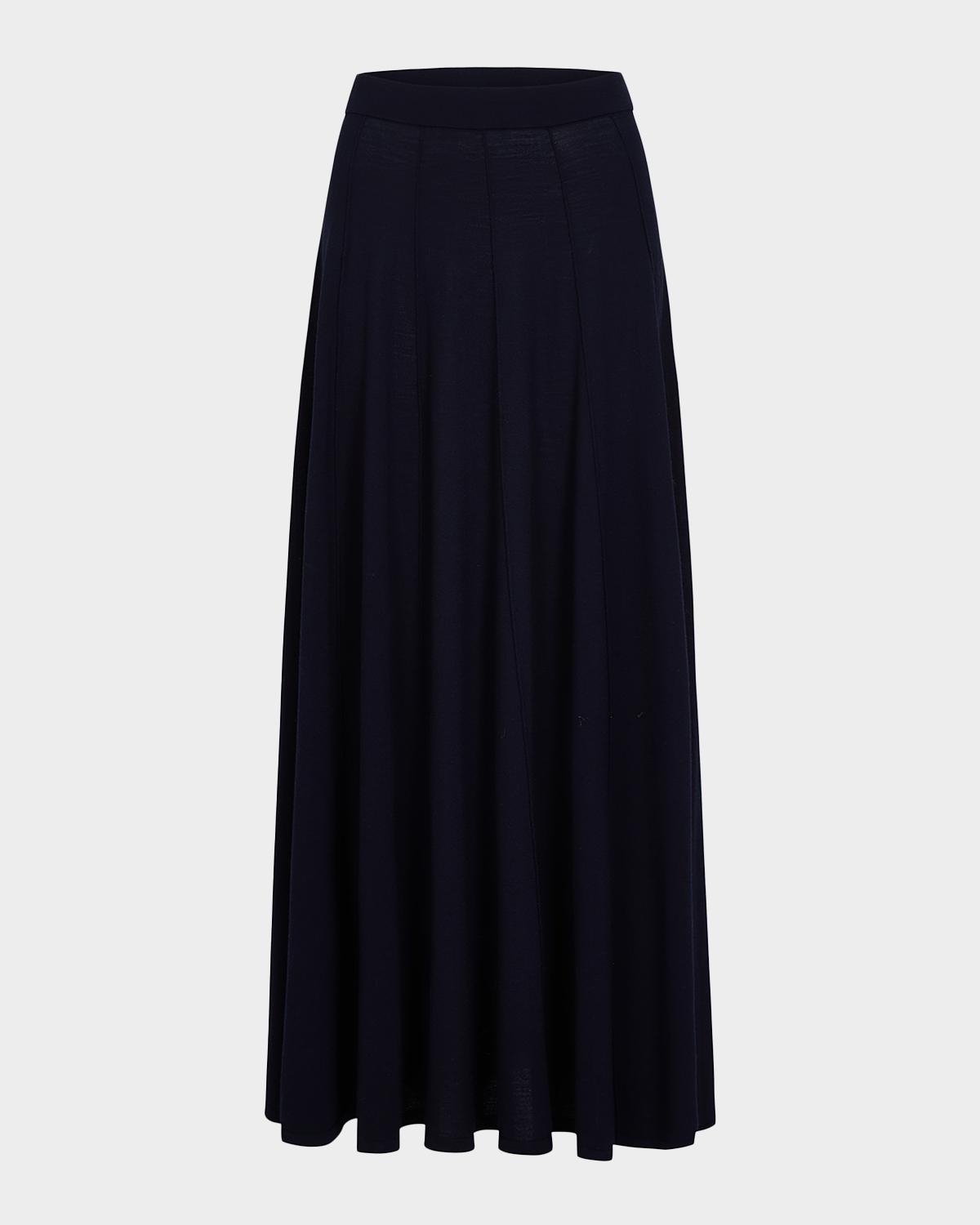 TWP Merino Wool A-Line Maxi Skirt