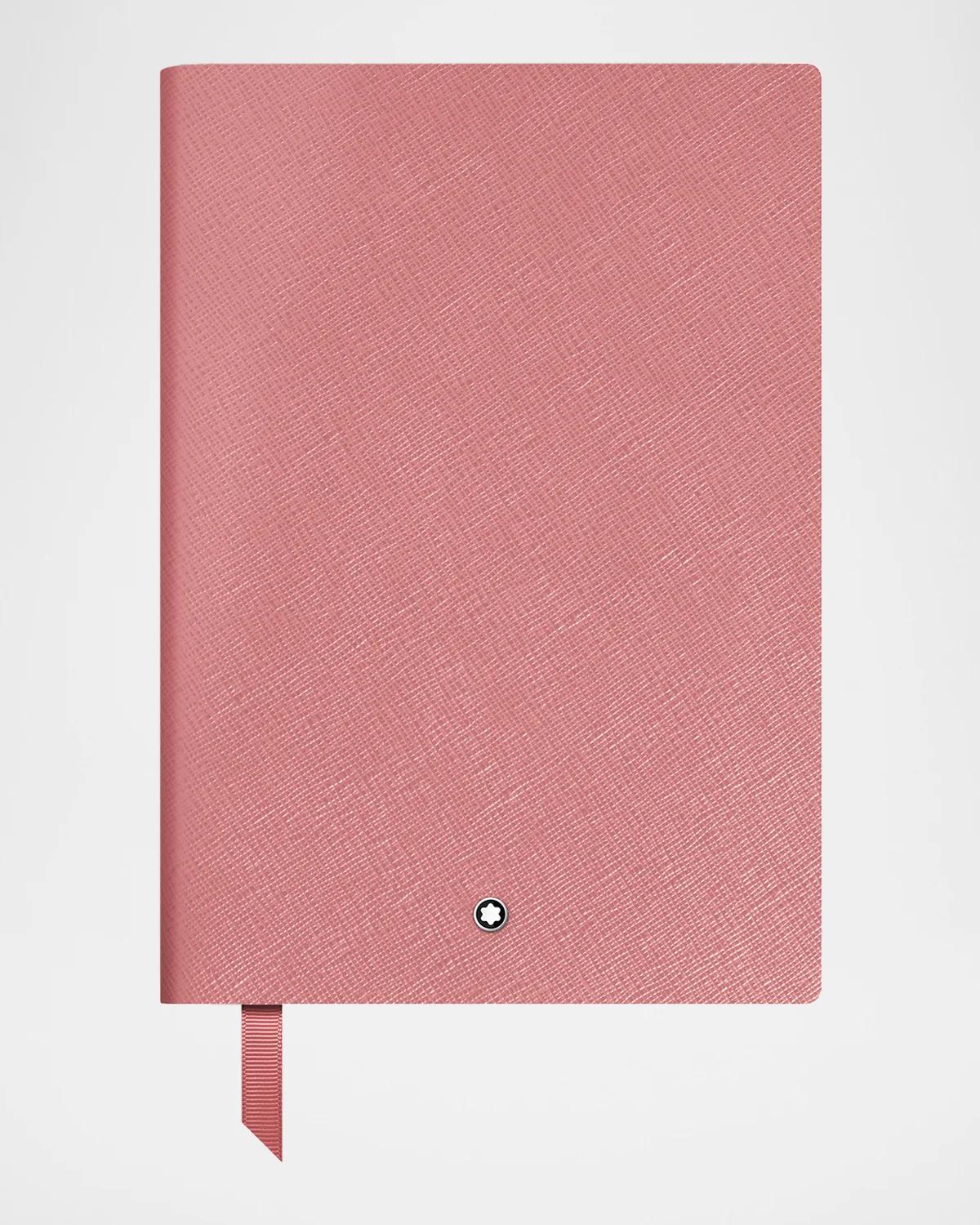 Montblanc Gcc 8-25 Medium Leather Cover Notebook In Pink