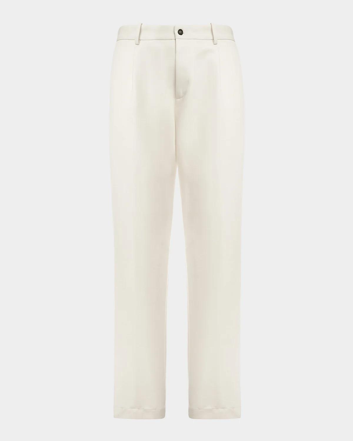 Malo Men's Straight-Leg Pleated Chino Pants