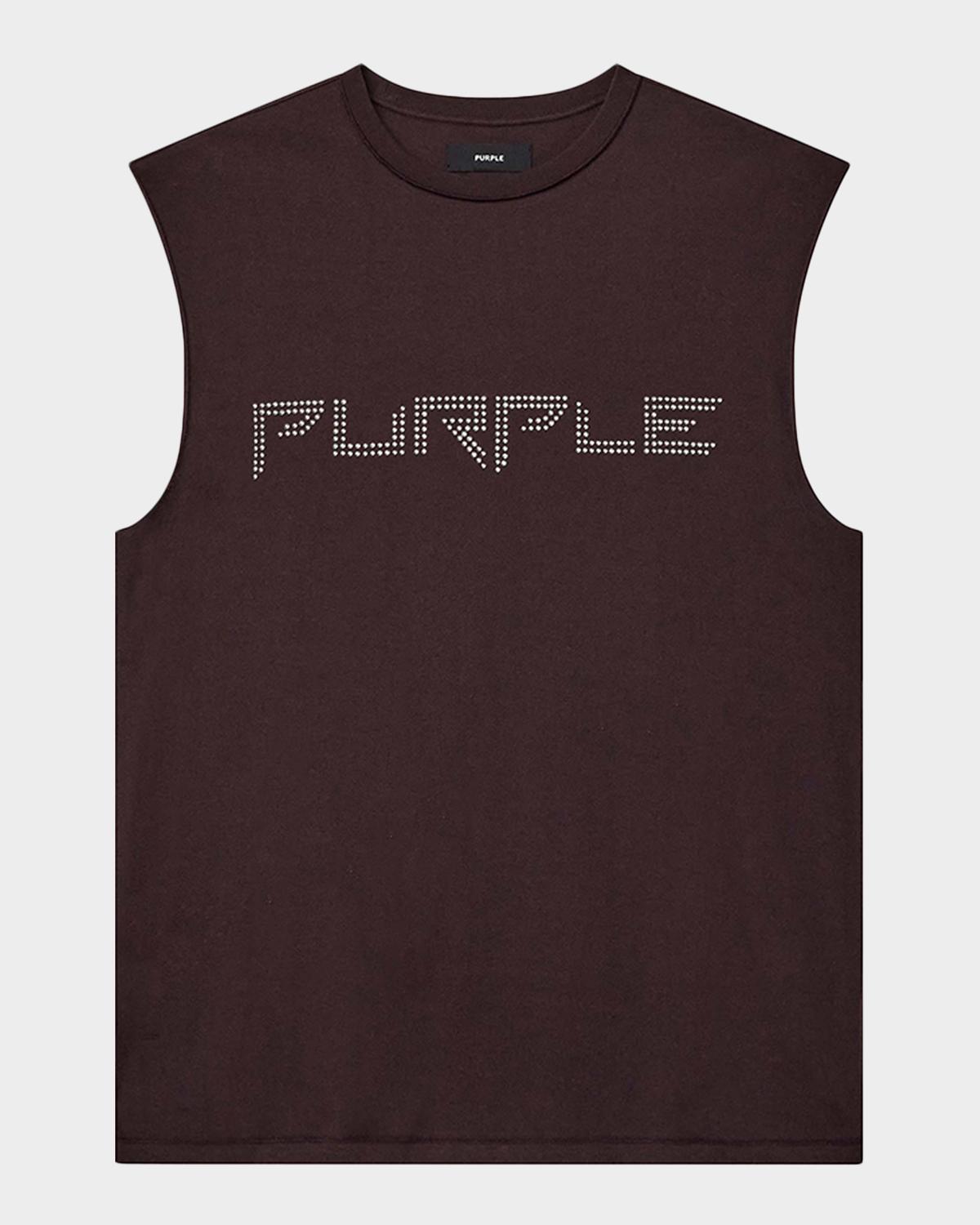 PURPLE Men's Mechanic Dirty Studded Tank Top