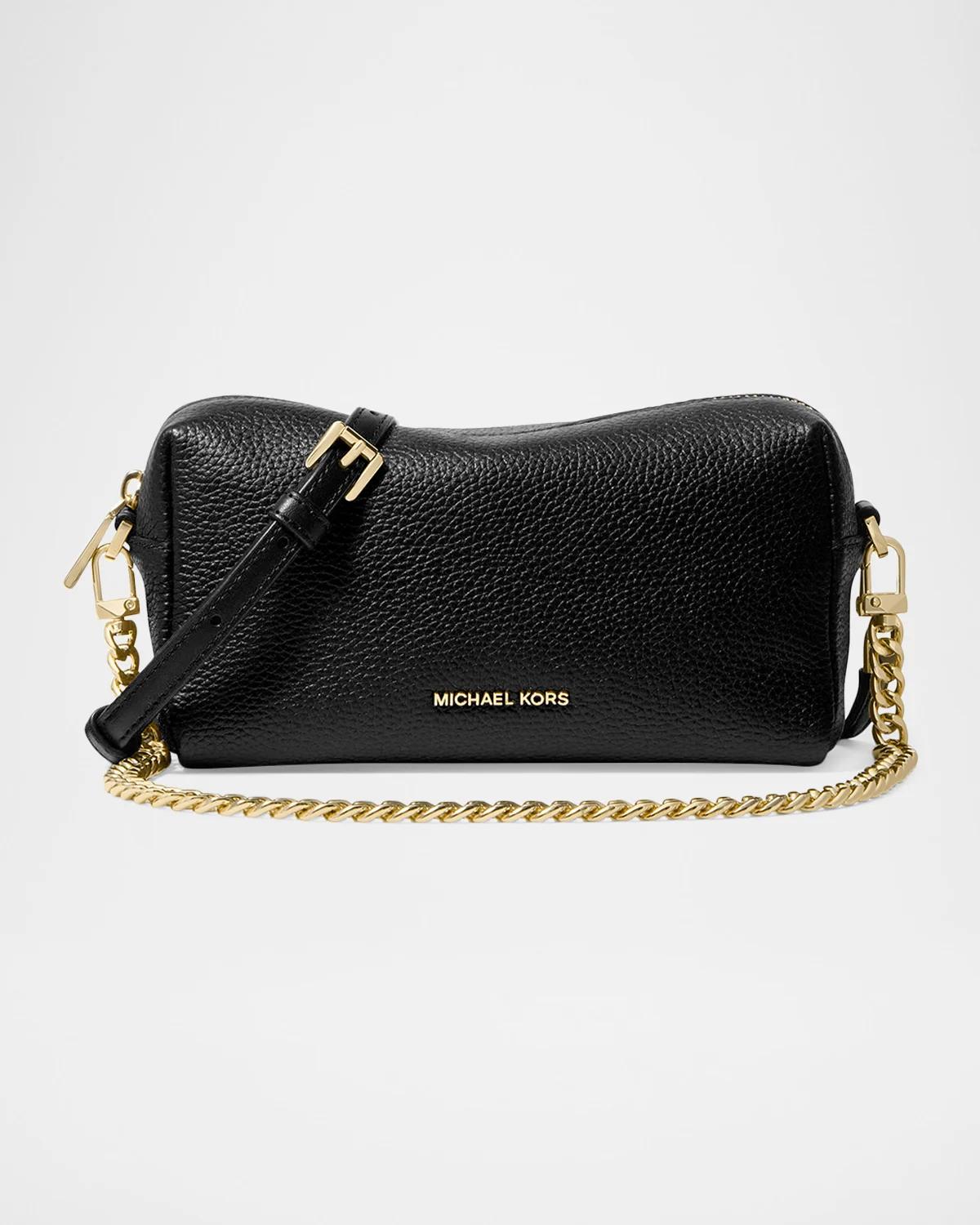 Logo Leather Shoulder Bag