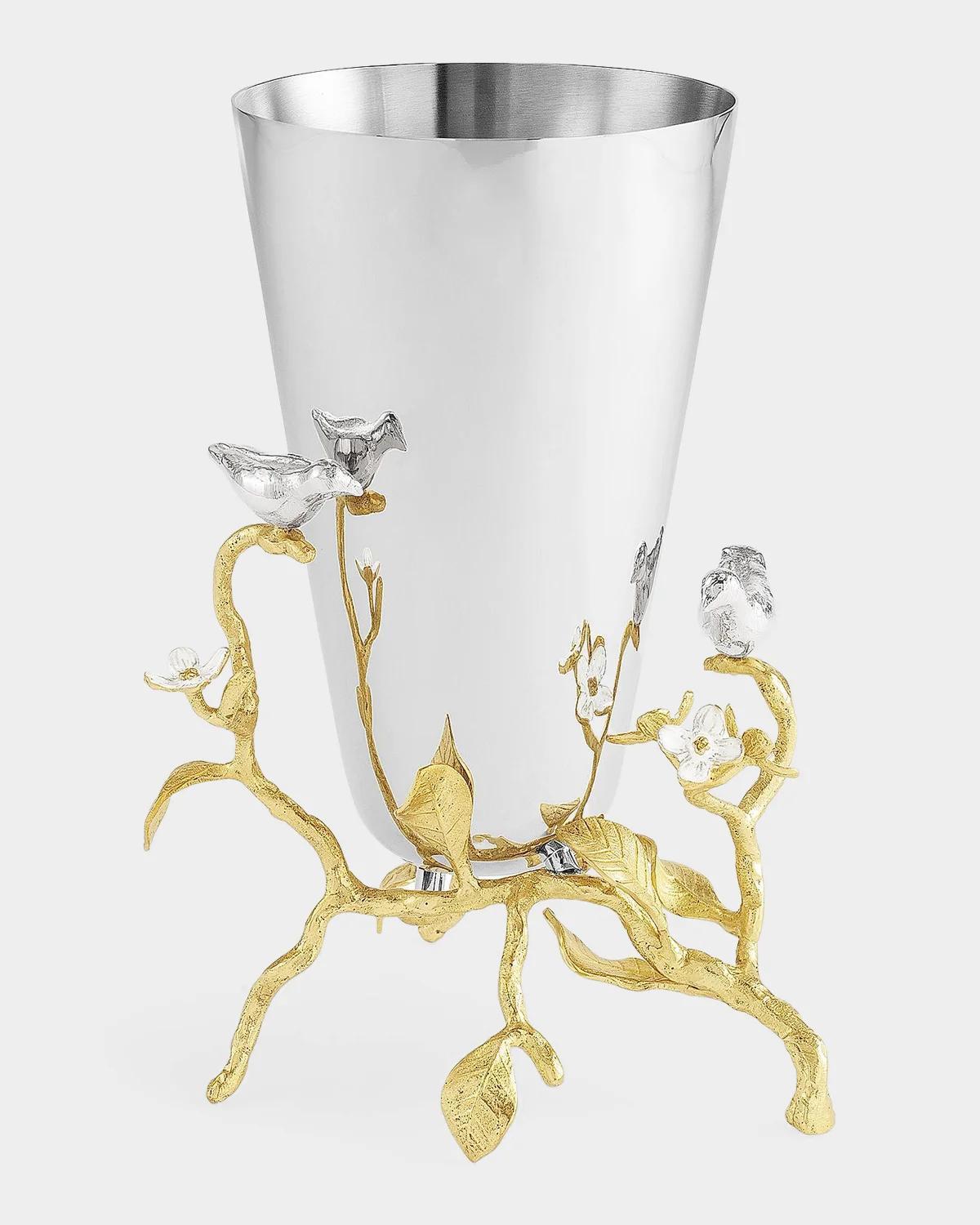 Michael Aram Lovebirds Small Vase - Silver, Gold
