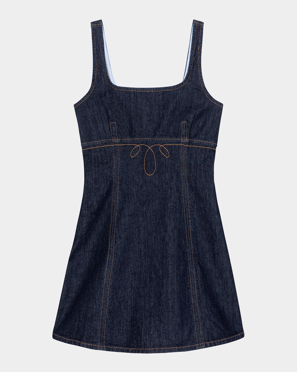 Rails Cove Petal Sleeveless Denim Mini Dress