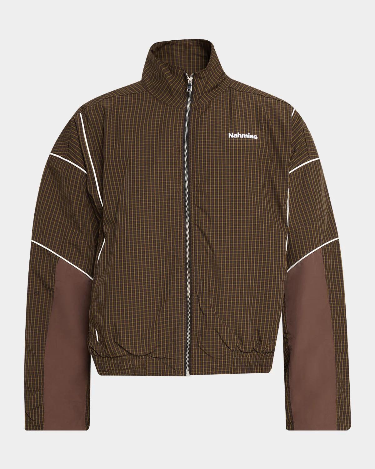Men & apos;s Grid Warm Up Drop Shoulder Jacket