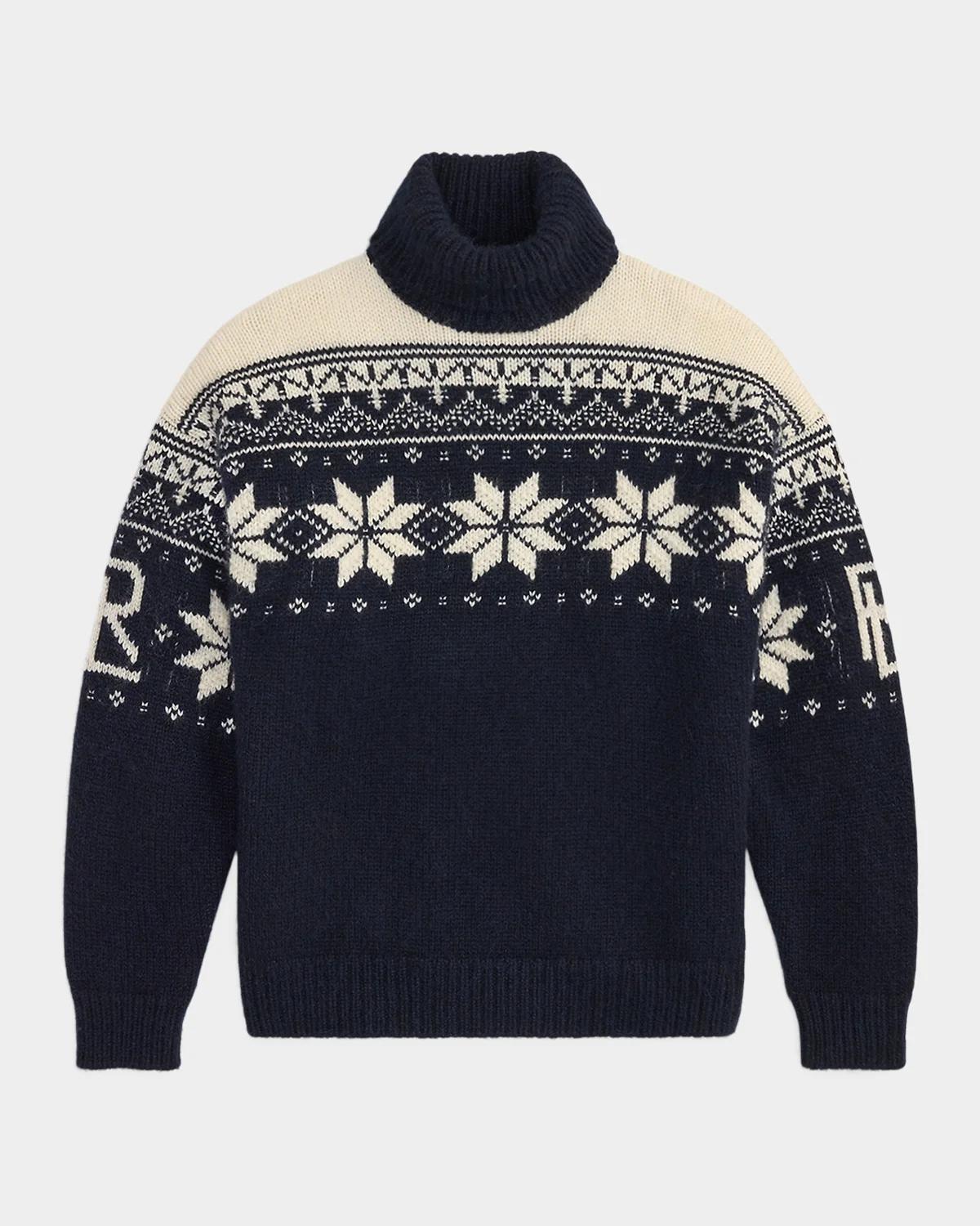 Ralph Lauren Purple Label Men's Cashmere-Mohair Turtleneck Sweater