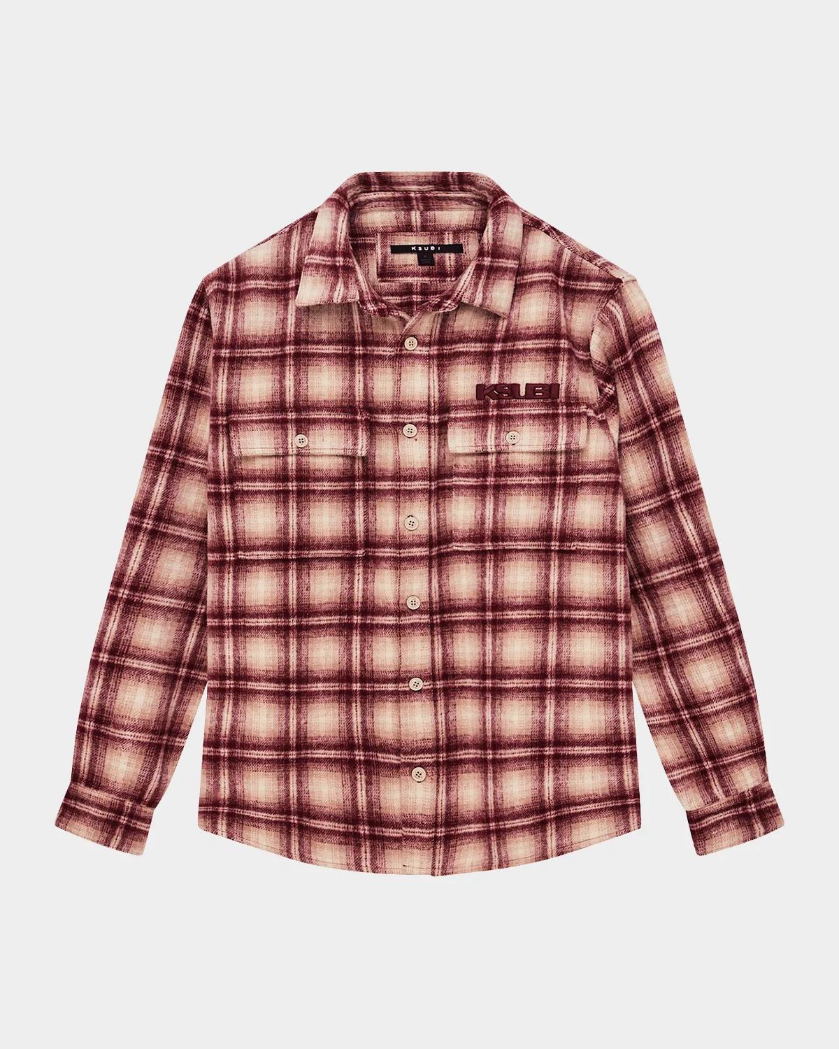 Ksubi Sott Rosebowl Plaid Flannel Shirt
