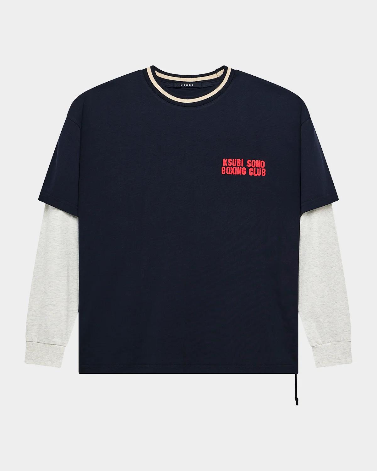 Ksubi Men's Layered Cotton Long Sleeve T-Shirt