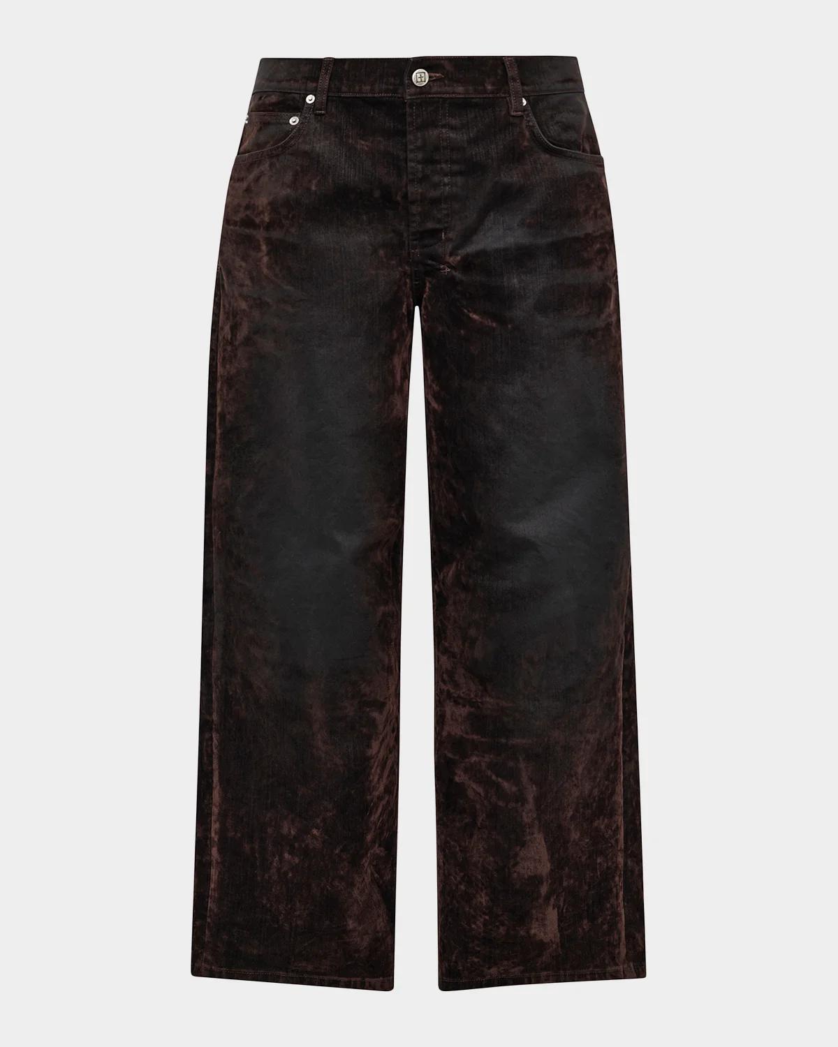Ksubi Men's Maxx Brown Denim Straight-Leg Jeans
