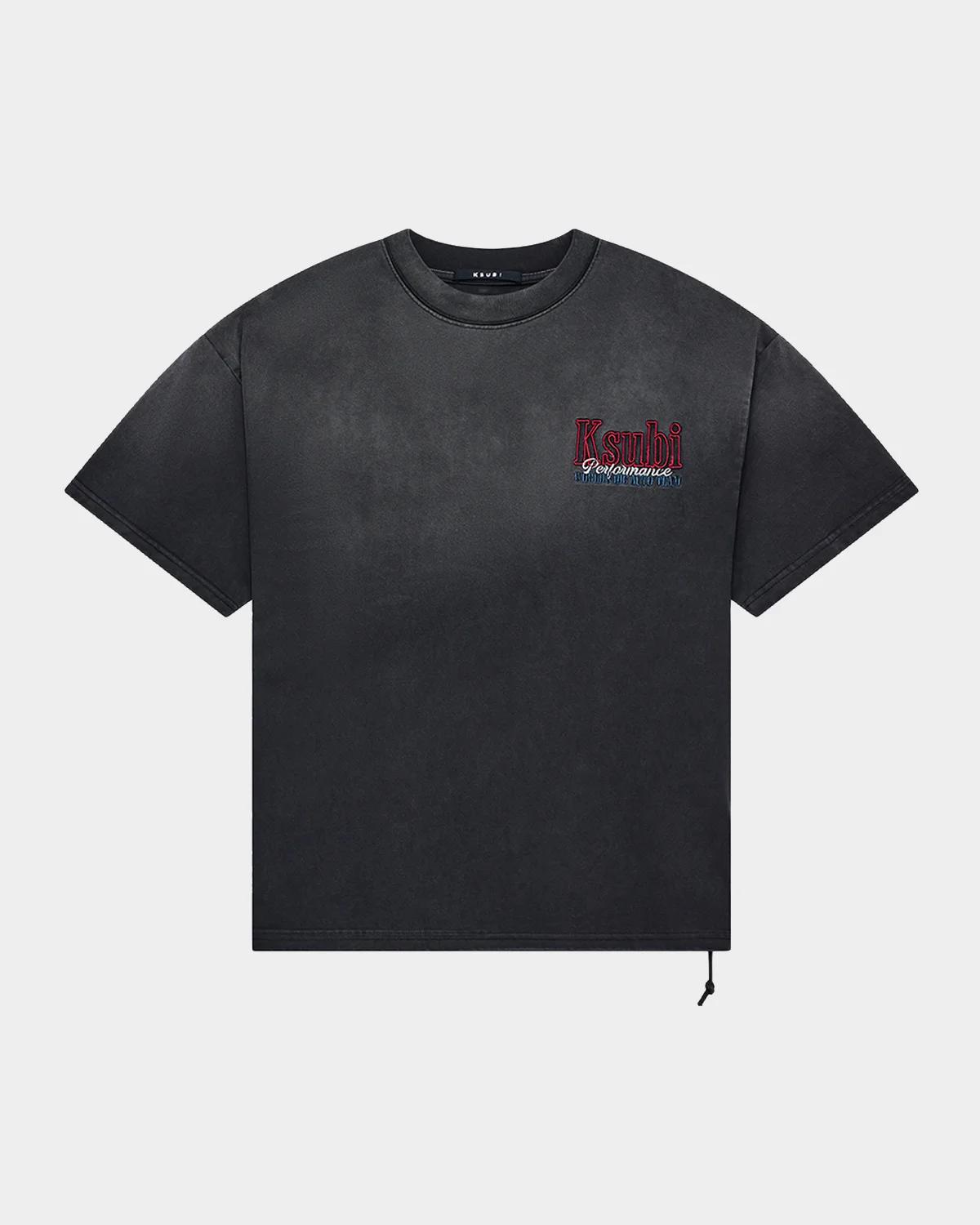 Ksubi Men's Drop Shoulder Faded Cotton Jersey T-Shirt