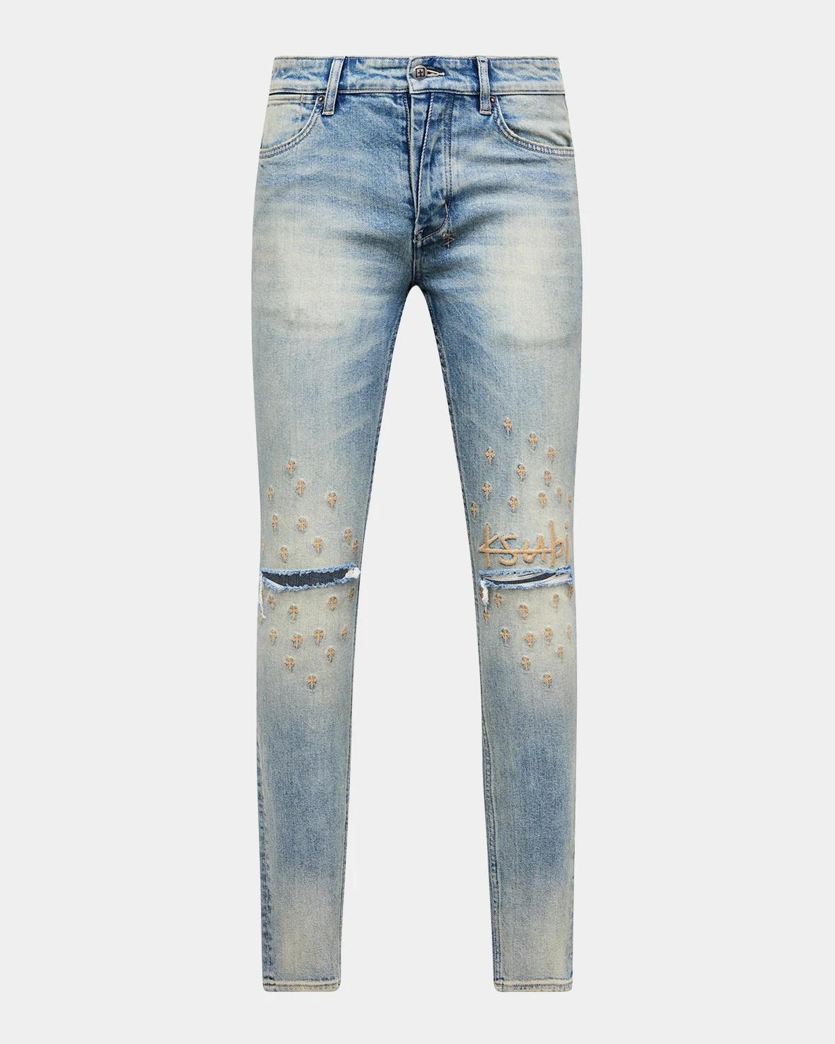 Ksubi Van Winkle Astral Grid Skinny Jeans