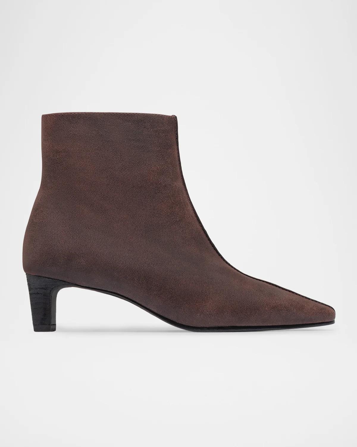 Bernardo 50mm Everett Leather Ankle Booties In Brown