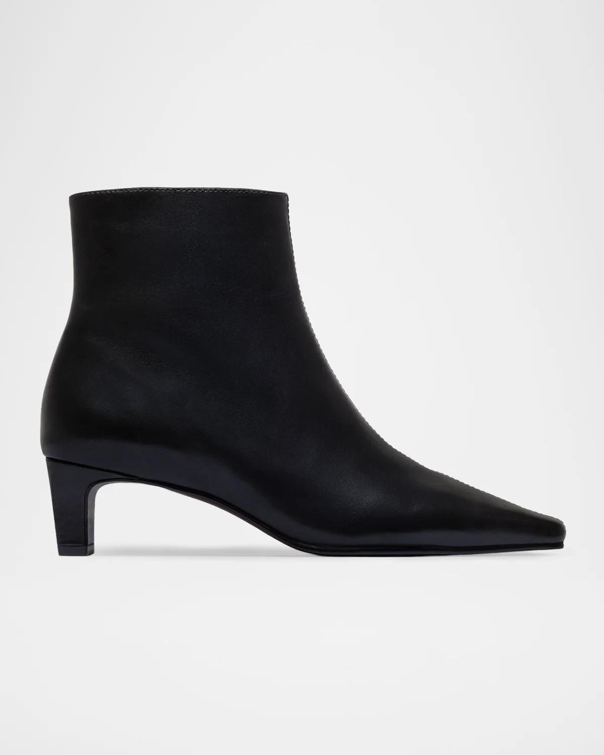Bernardo 50mm Everett Leather Ankle Booties