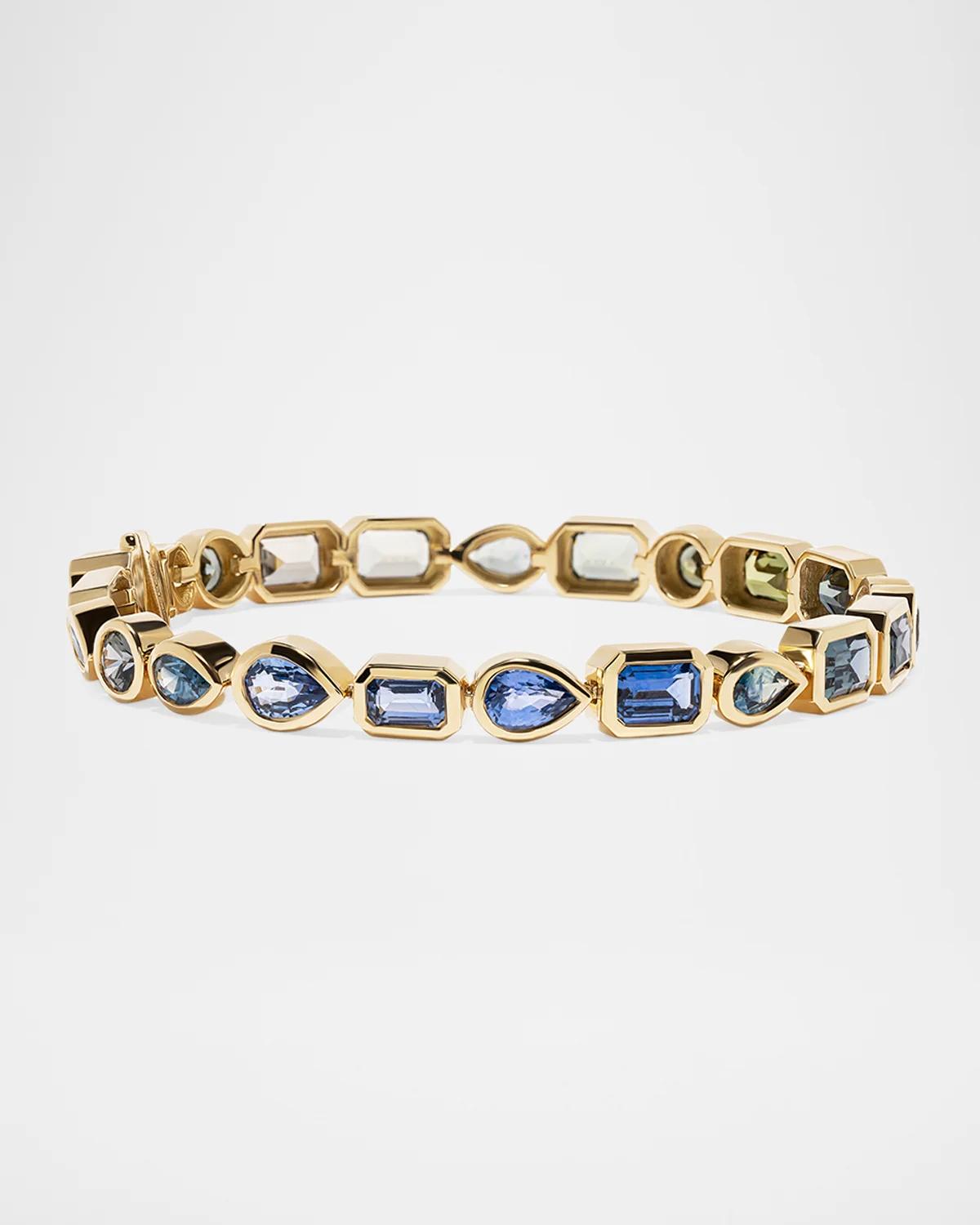 18K Small Gradient Sapphire Bracelet