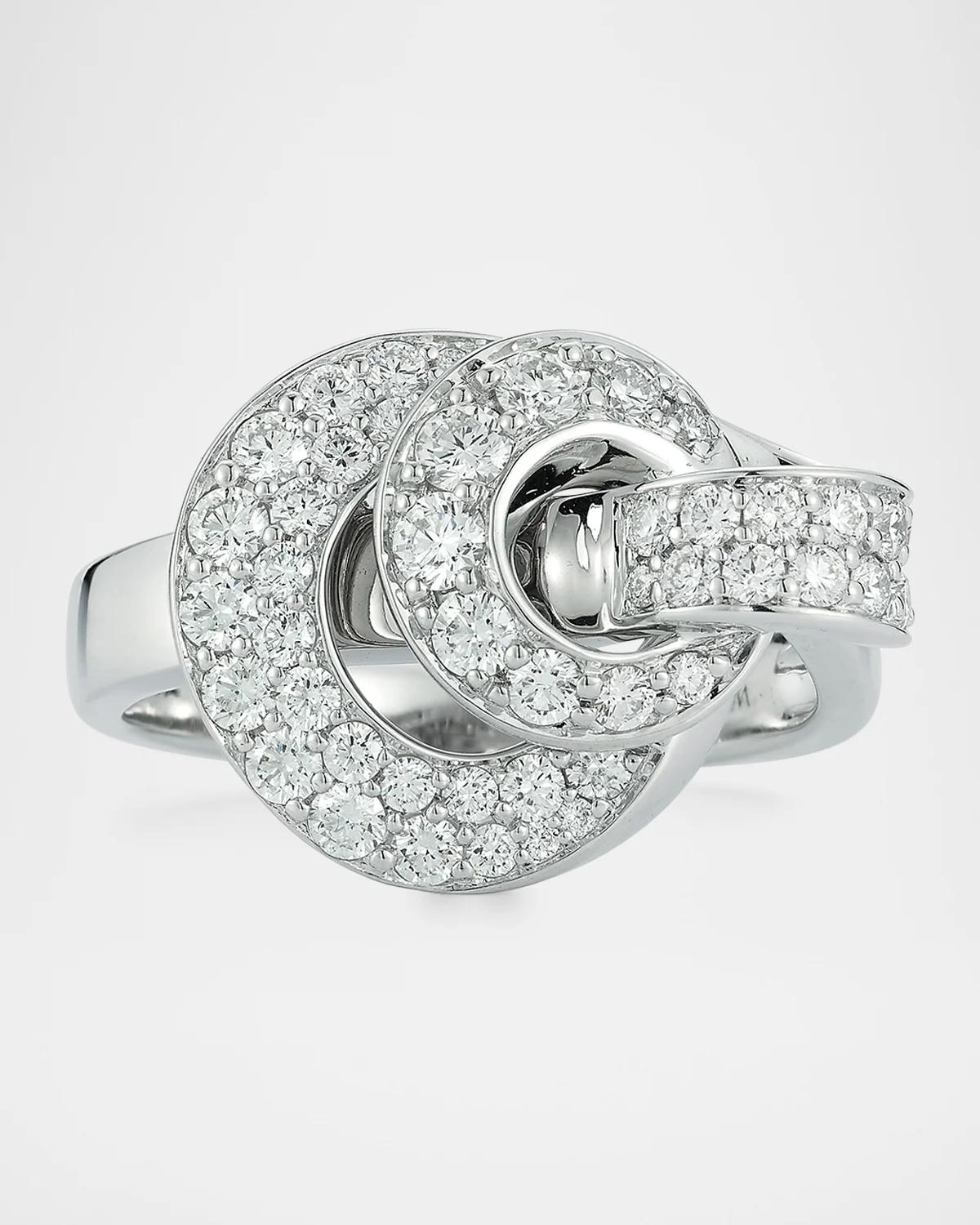 18K White Gold & 0.92 TCW Diamond Ring