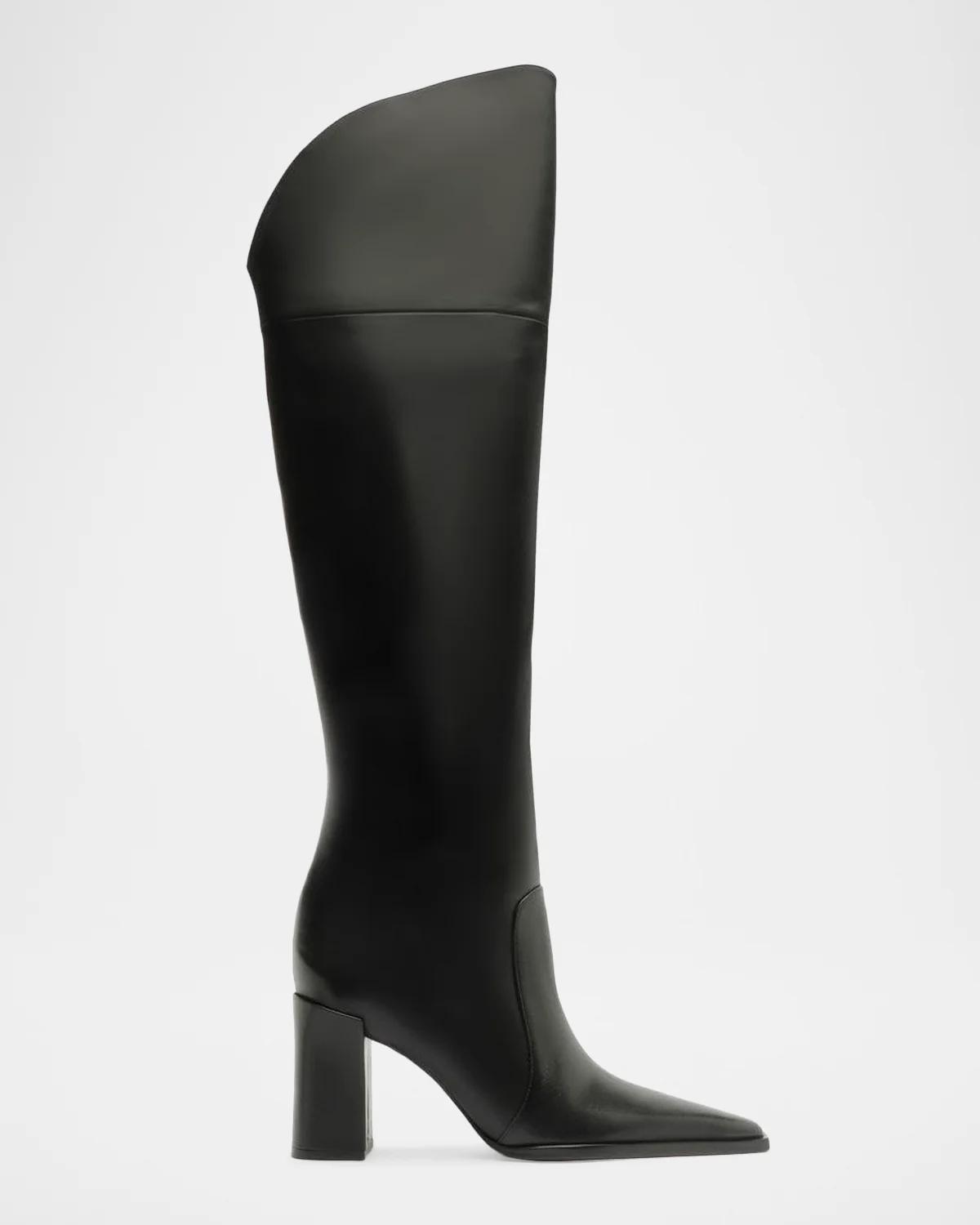 Schutz 85mm Raffaela Leather Over-The-Knee Boots
