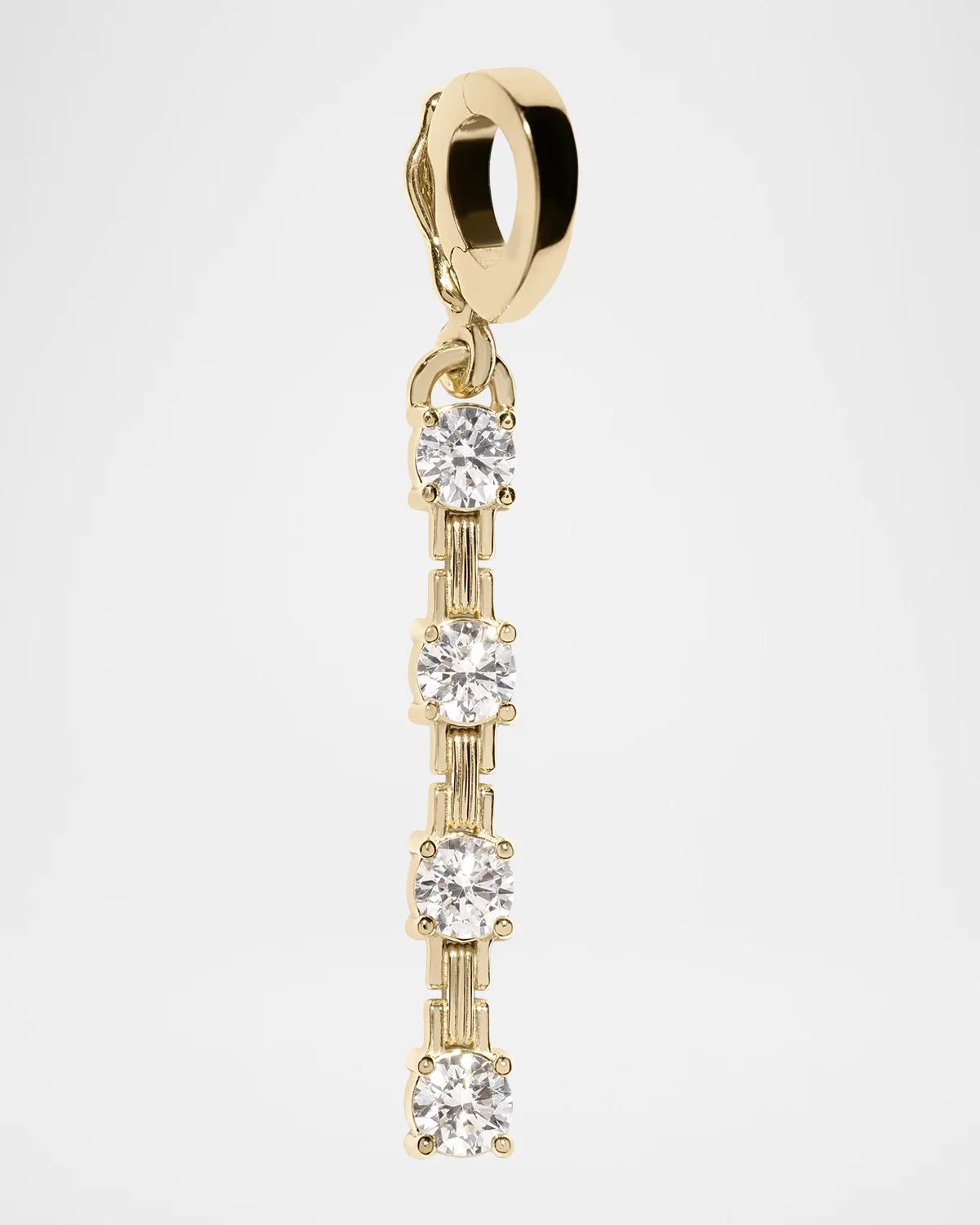 18K Pirouette Large Diamond Charm