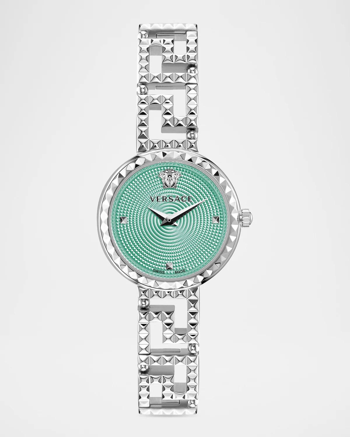 Greca Goddess 28mm Stainless Steel Bracelet Watch