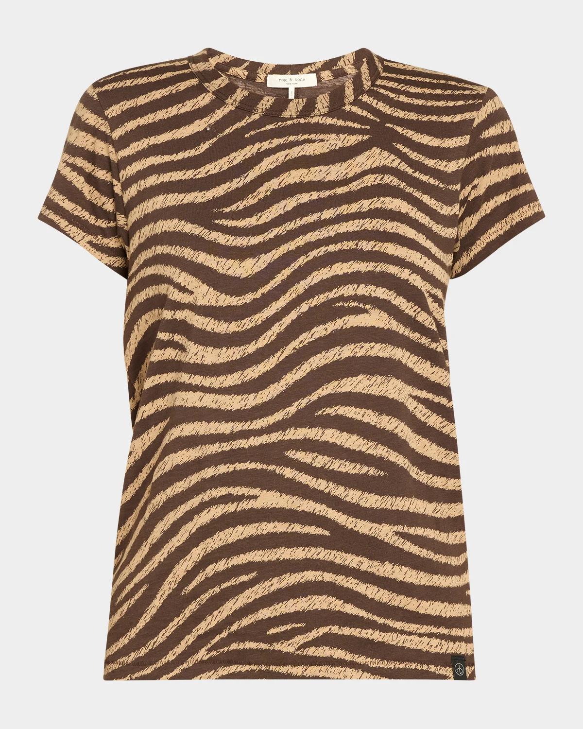 All Over Zebra Cotton T-Shirt