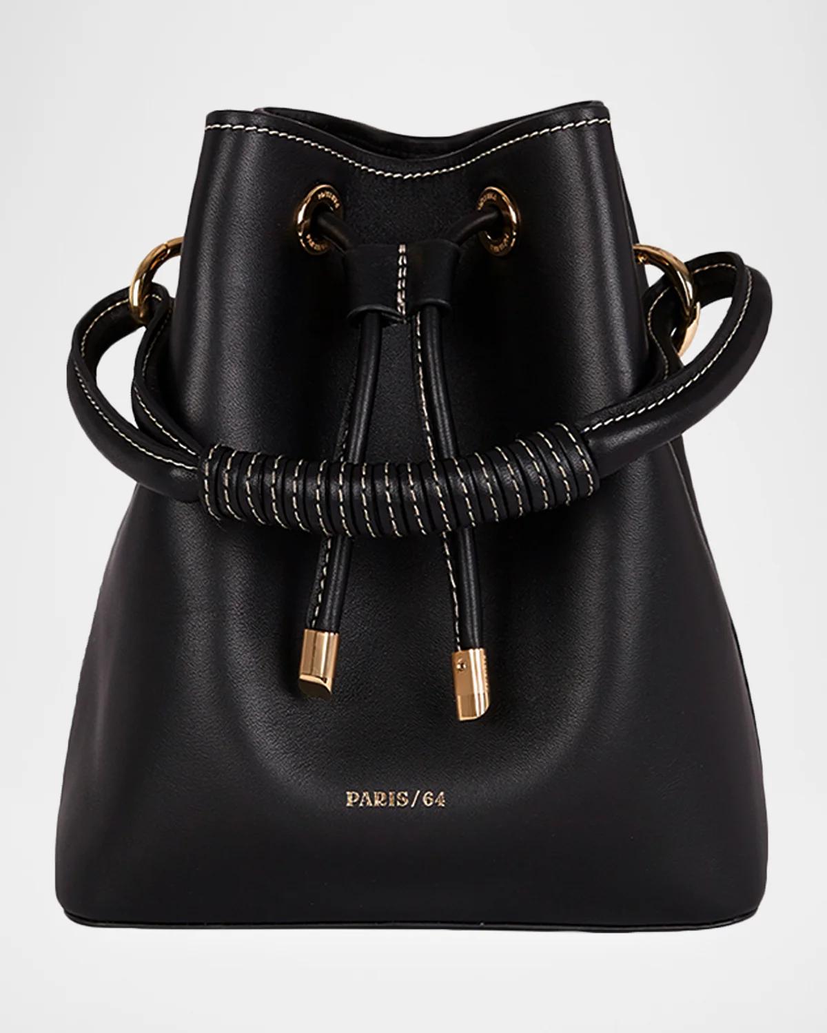 Studio Leather Bucket Crossbody Bag